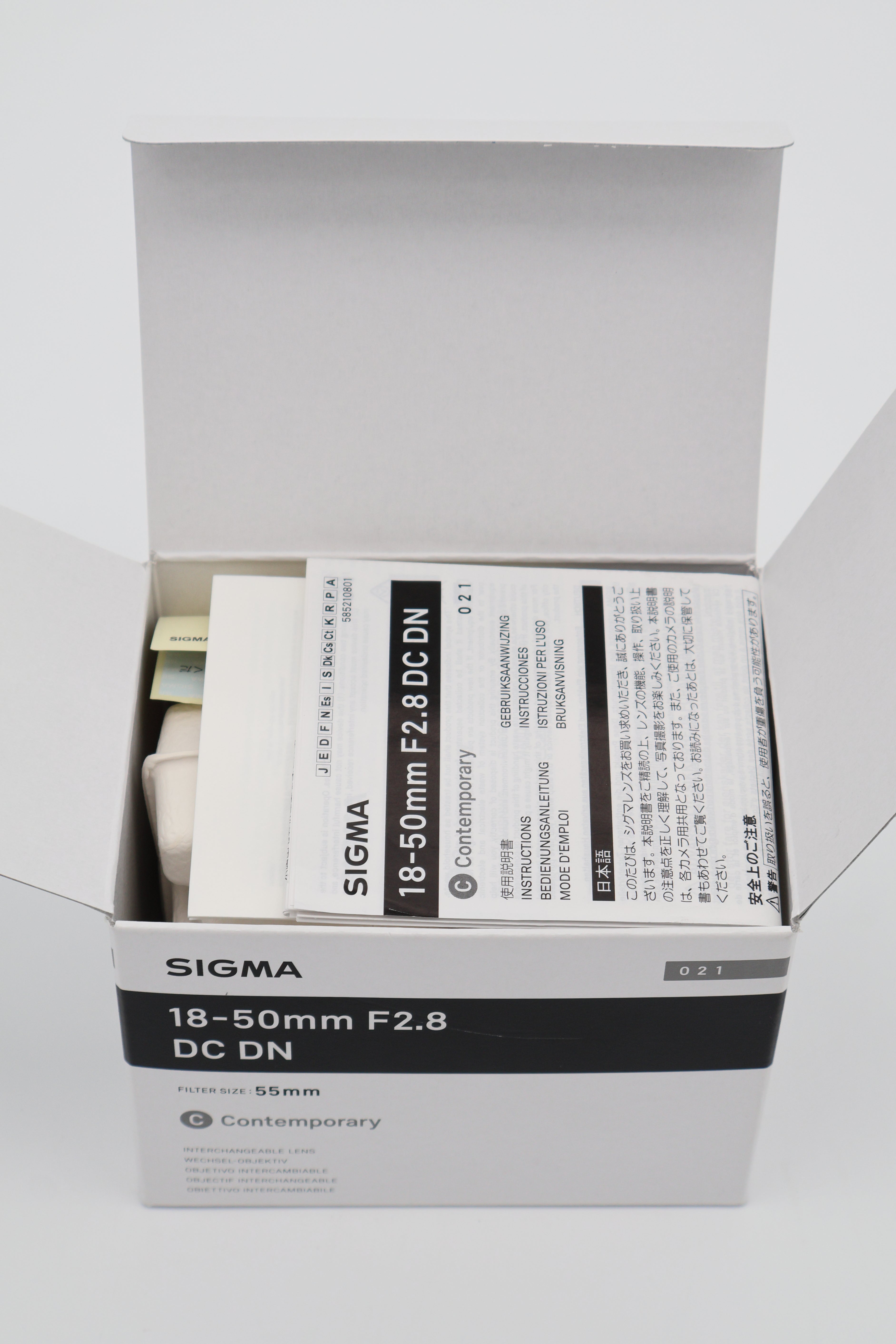 Sigma 18-50mm F2.8 DC DN | Contemporary | Sony E Fit (Open Box)