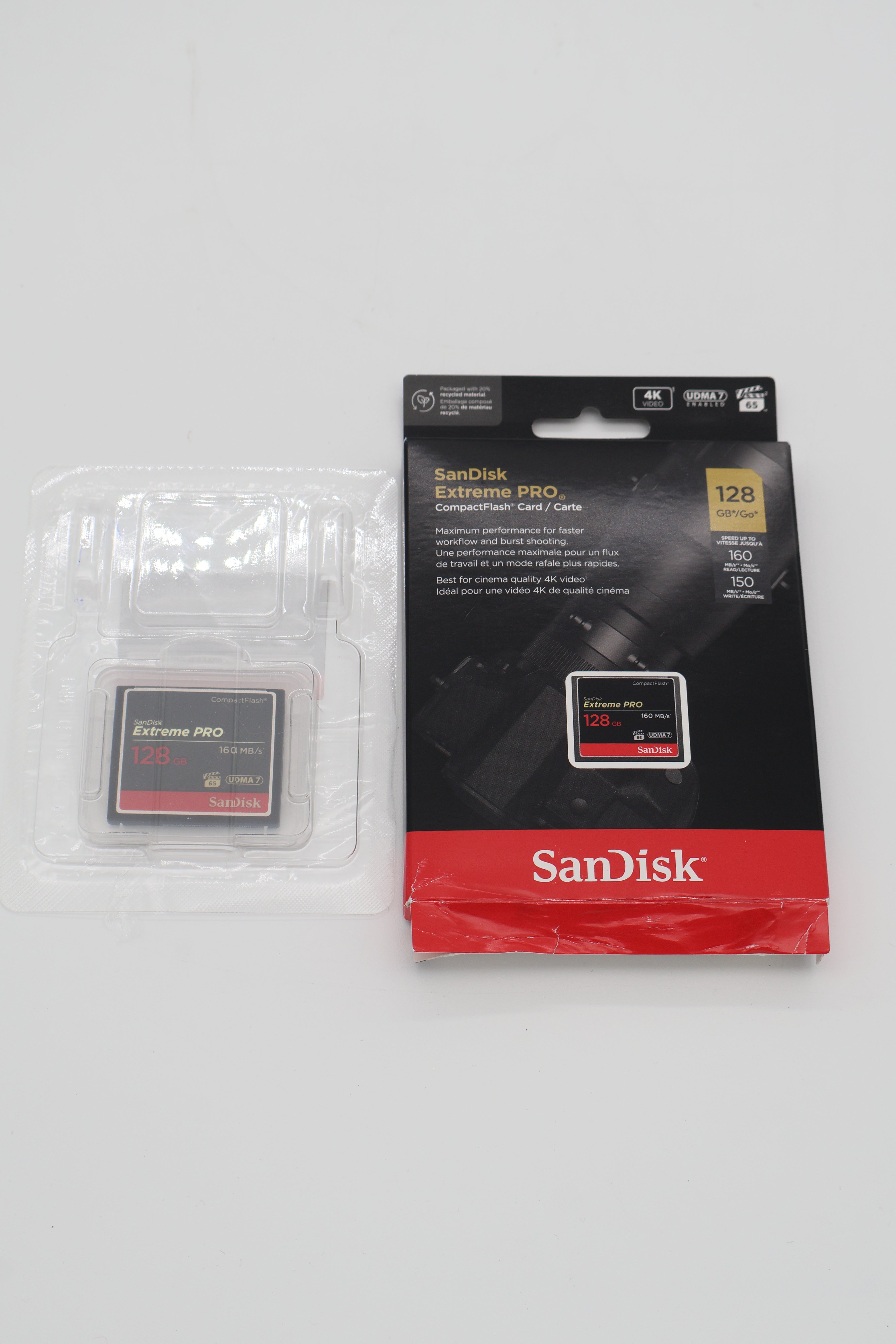 Sandisk 128GB Extreme Pro 160MB/s CF (Open Box)