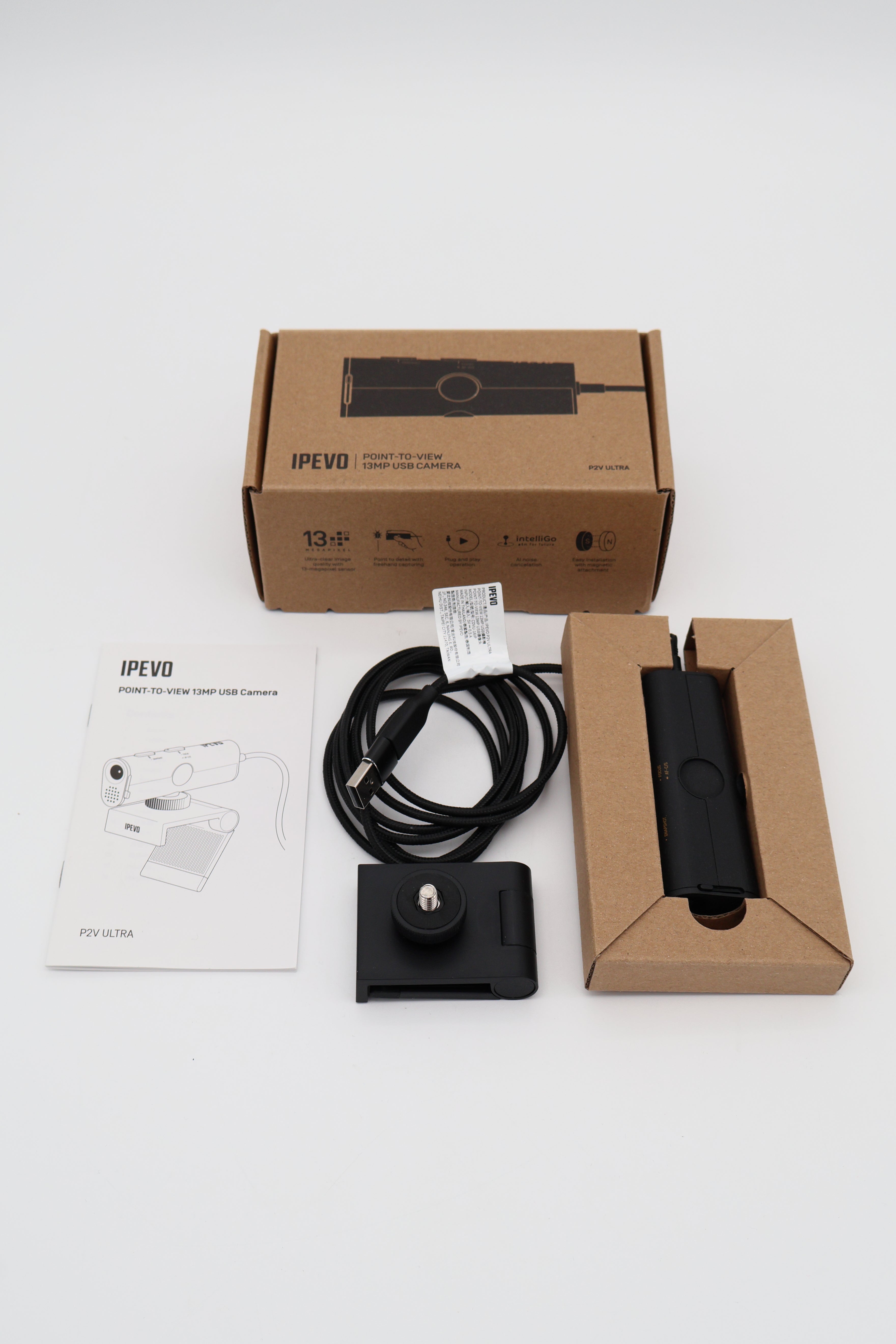 IPEVO P2V ULTRA Object Camera with 1cm Super Macro Focus (Open Box)