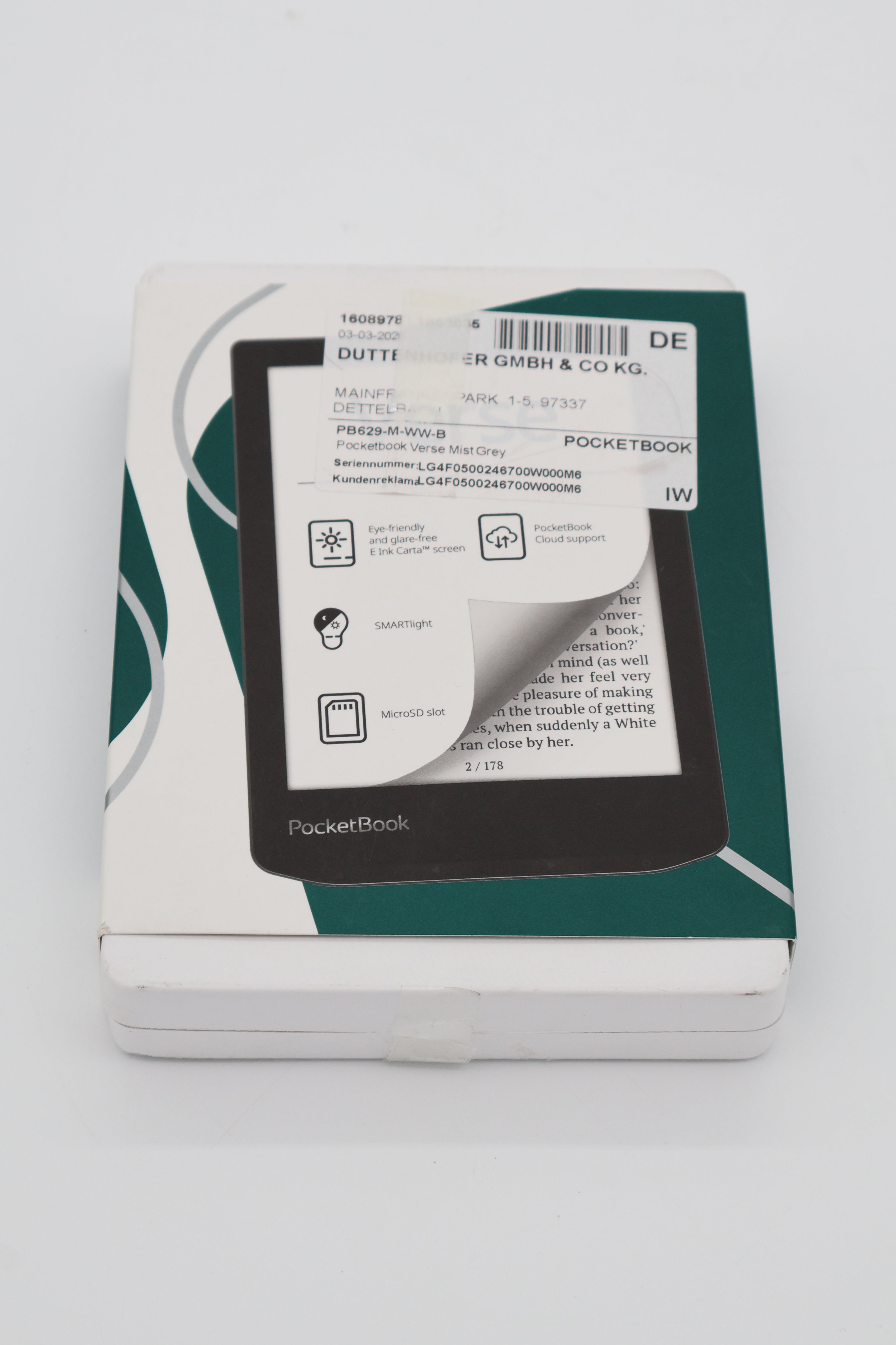PocketBook Verse Mist Grey (Cert Refurb)