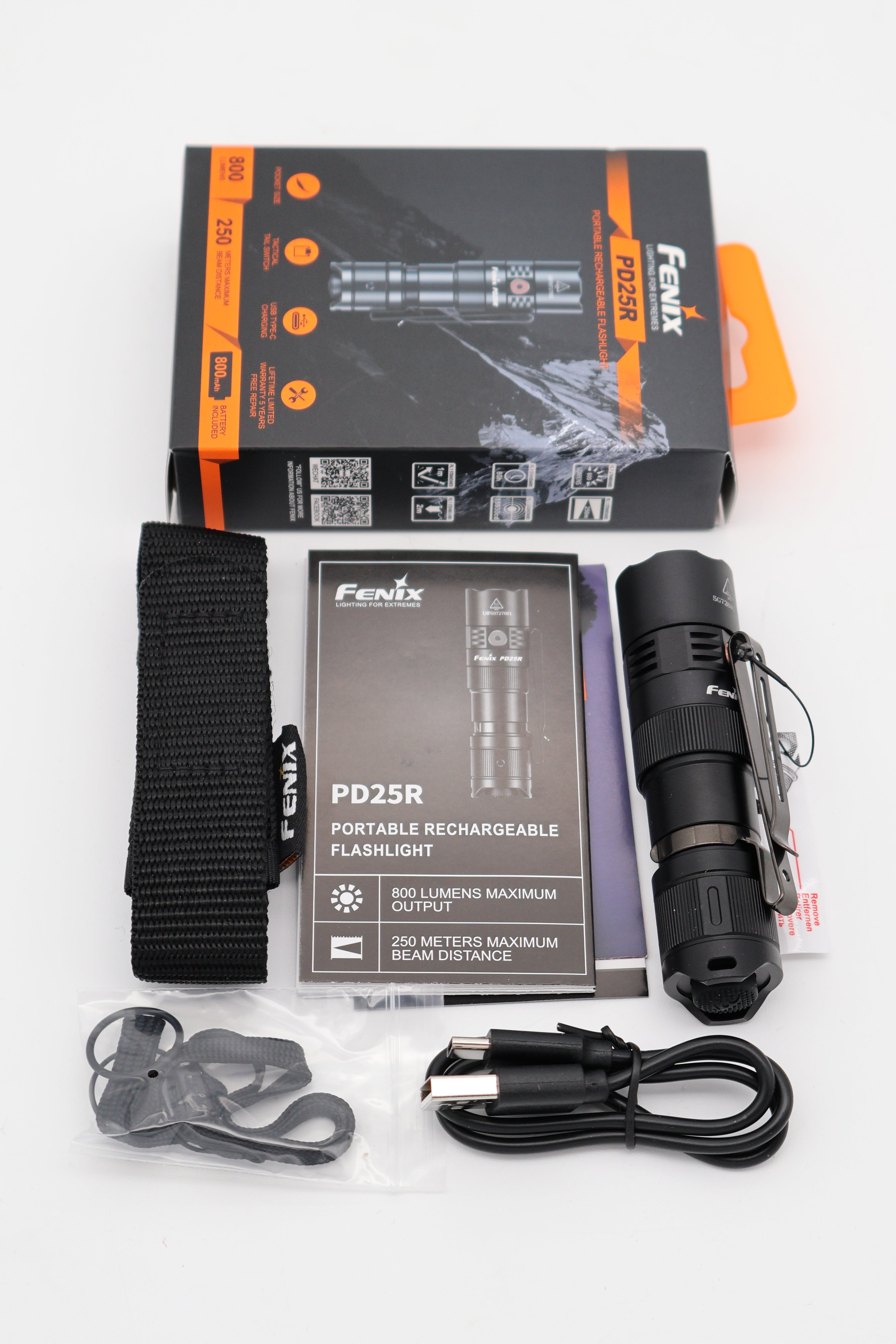 Fenix PD25R Black (Open Box)