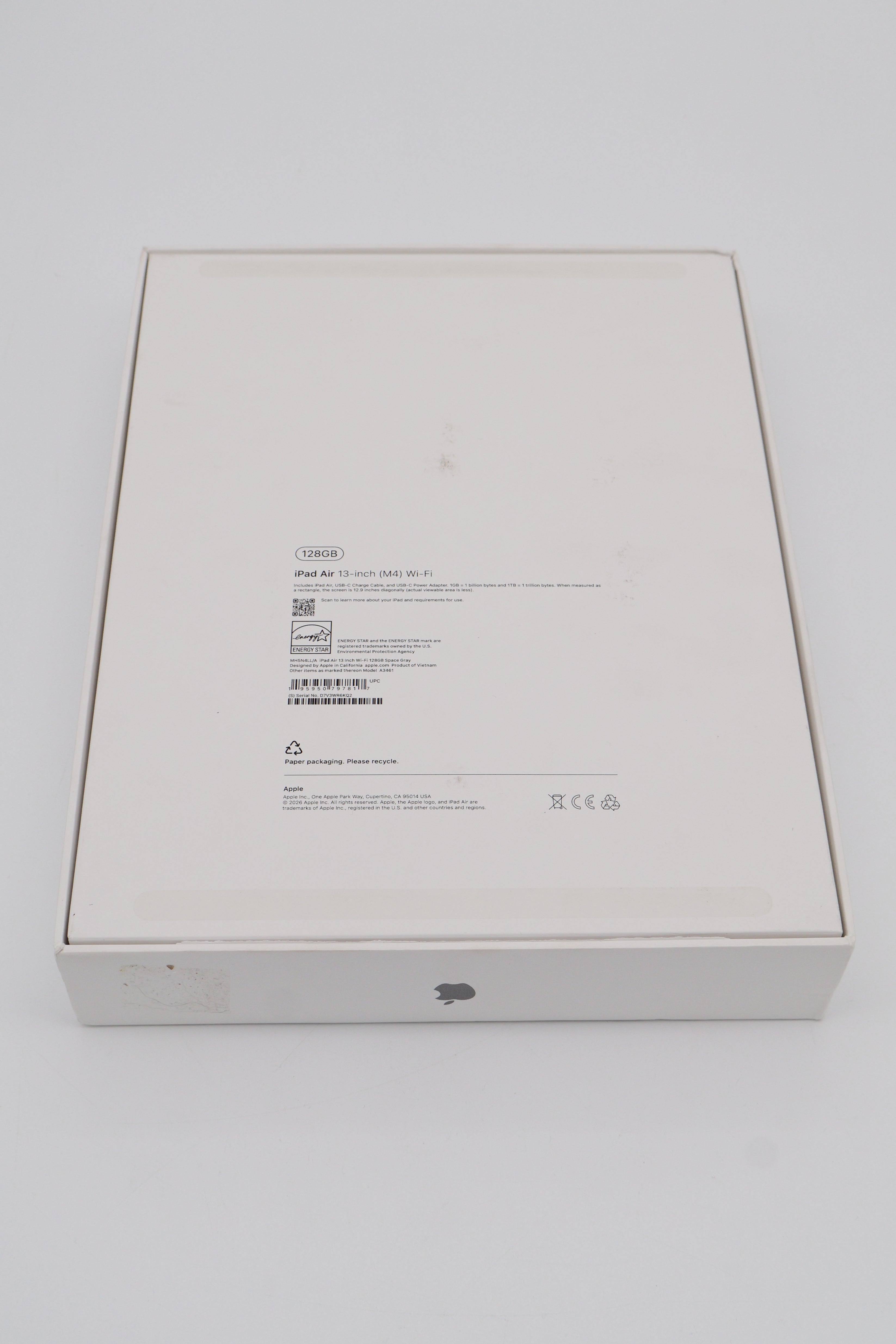 Apple iPad Air (M4) 13 Inch Wifi 128GB Space Grey (Open Box)