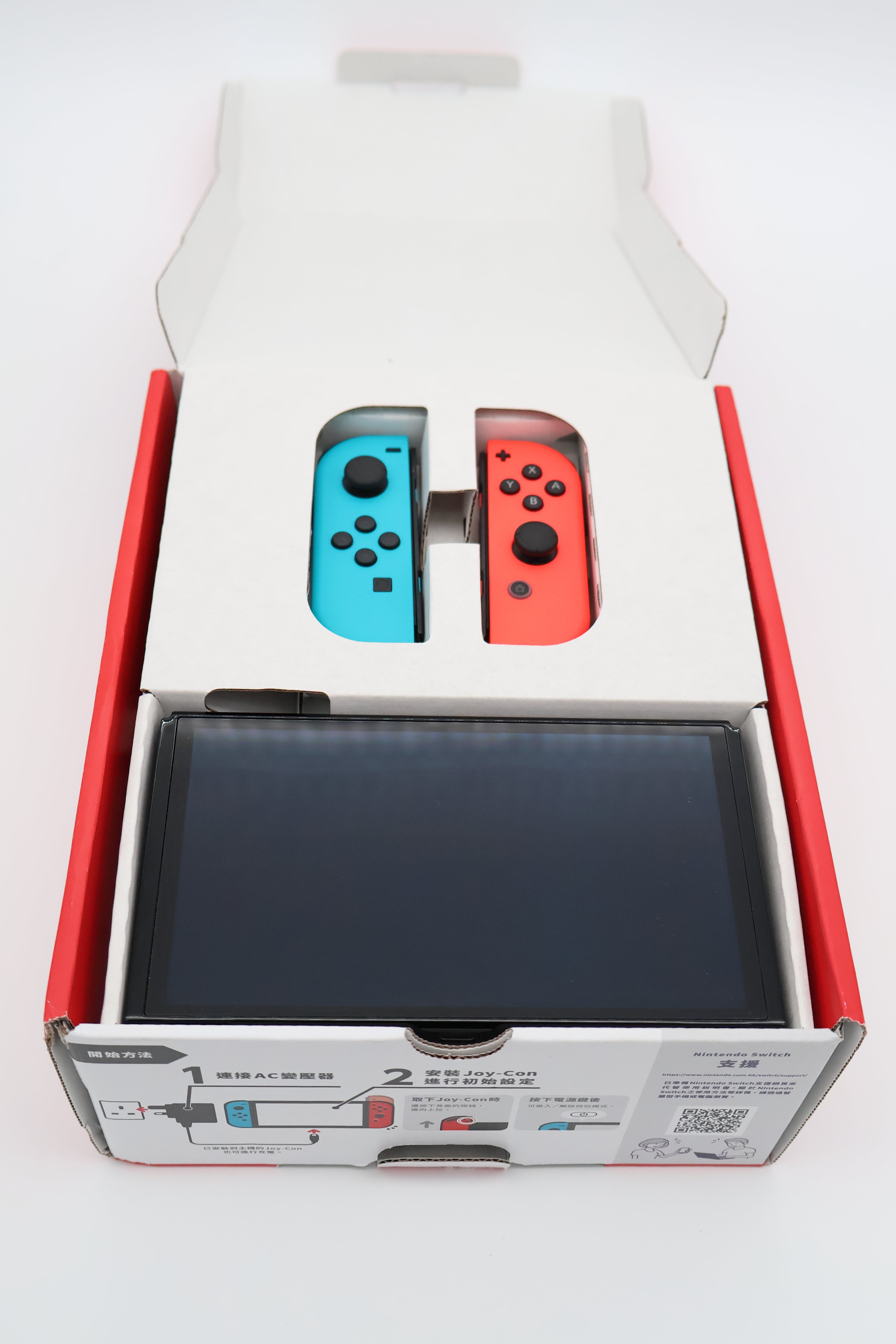 Nintendo Switch (OLED) Red and Blue (Open Box)