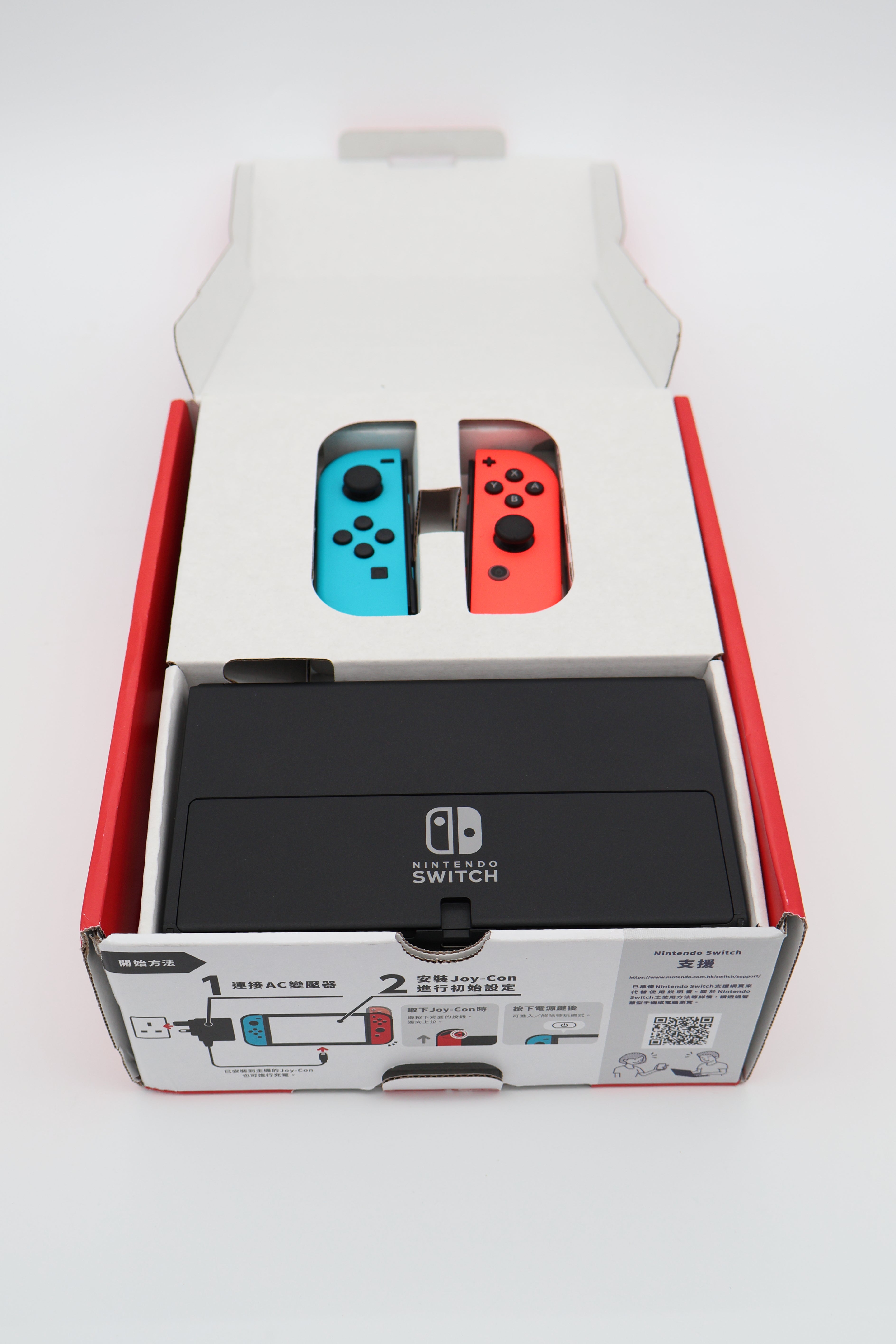 Nintendo Switch (OLED) Red and Blue (Open Box)