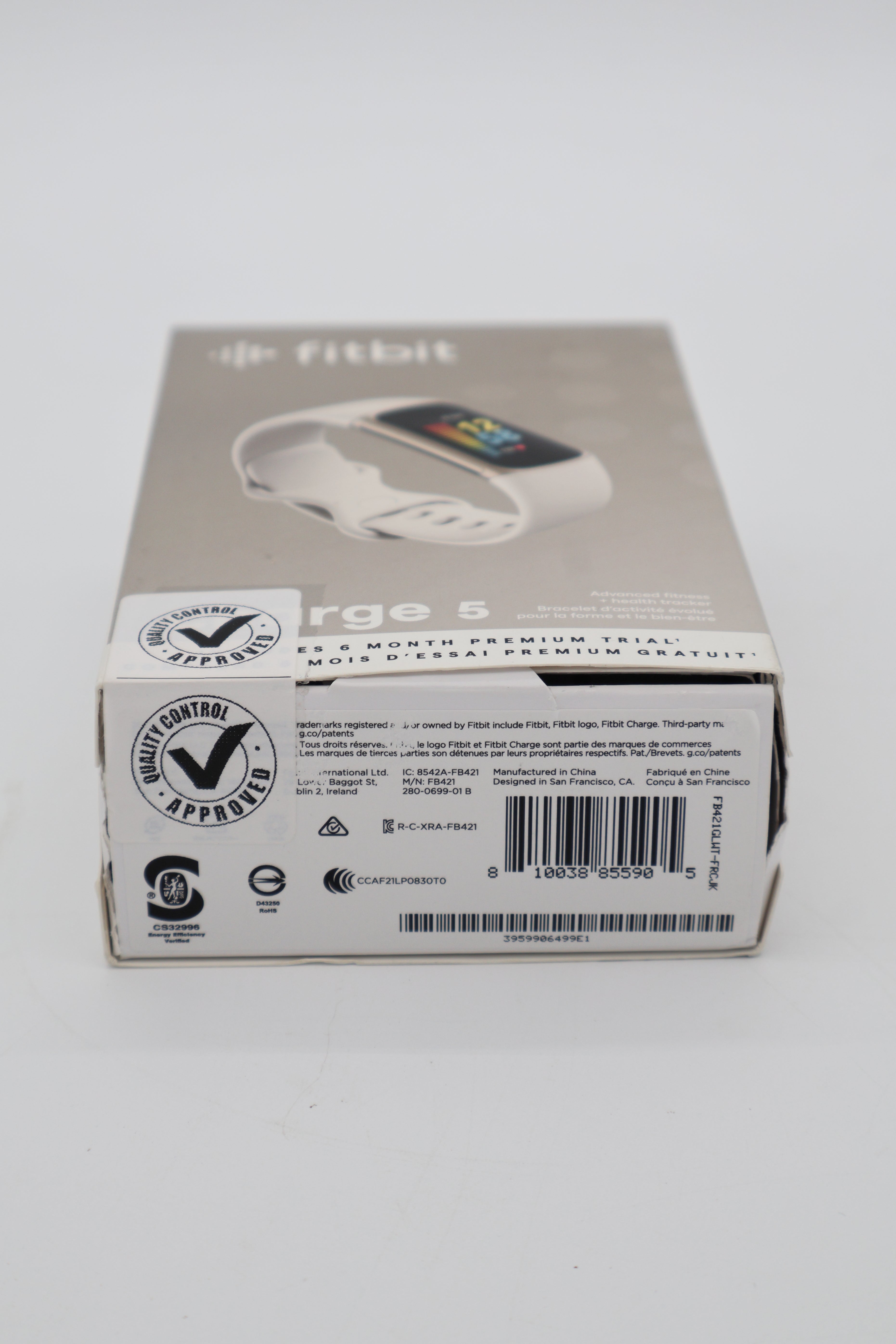 Fitbit Charge 5 Activity Tracker - Gold/White (Cert Refurb)