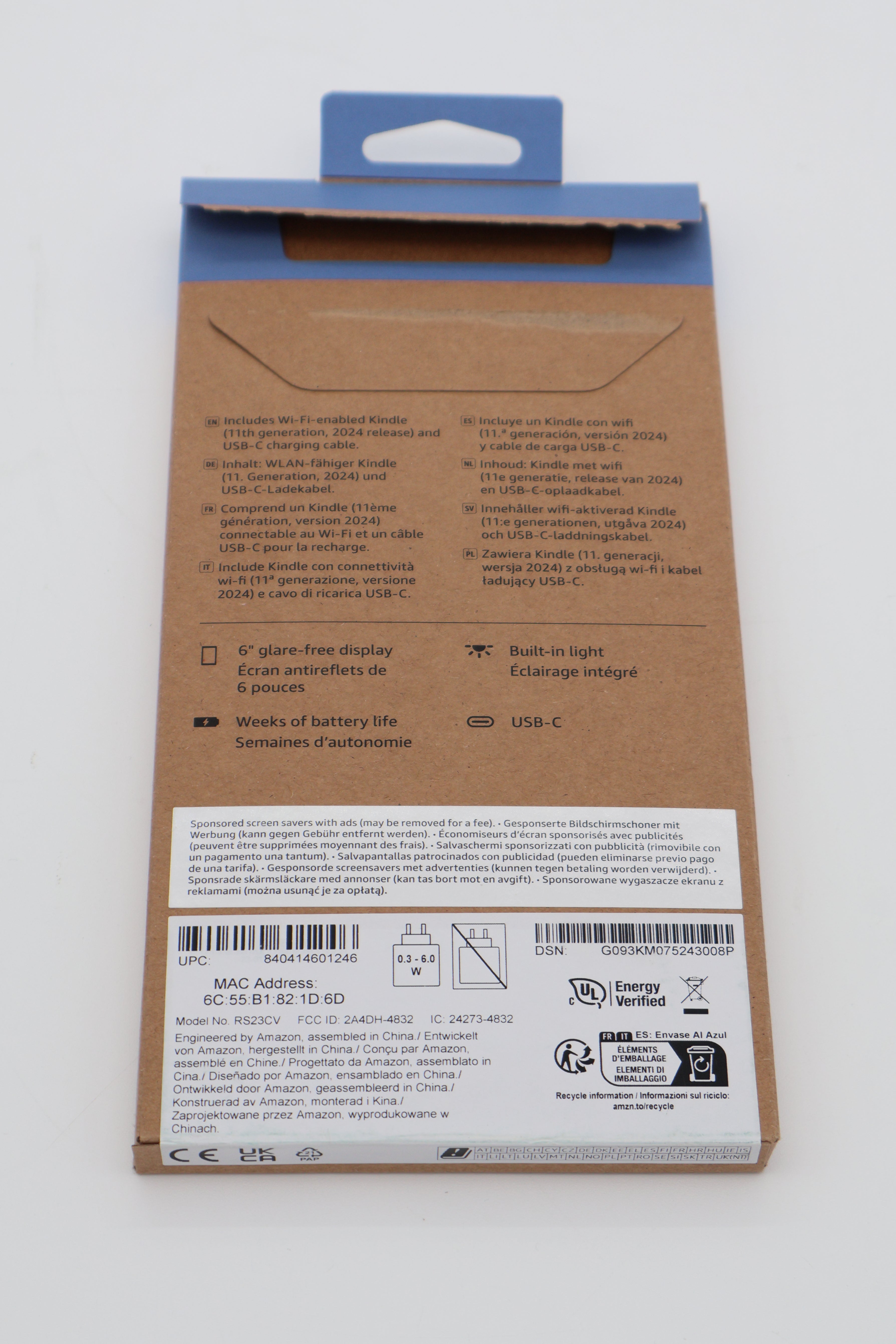 Kindle 2024 16GB Black with Ads (Open Box)