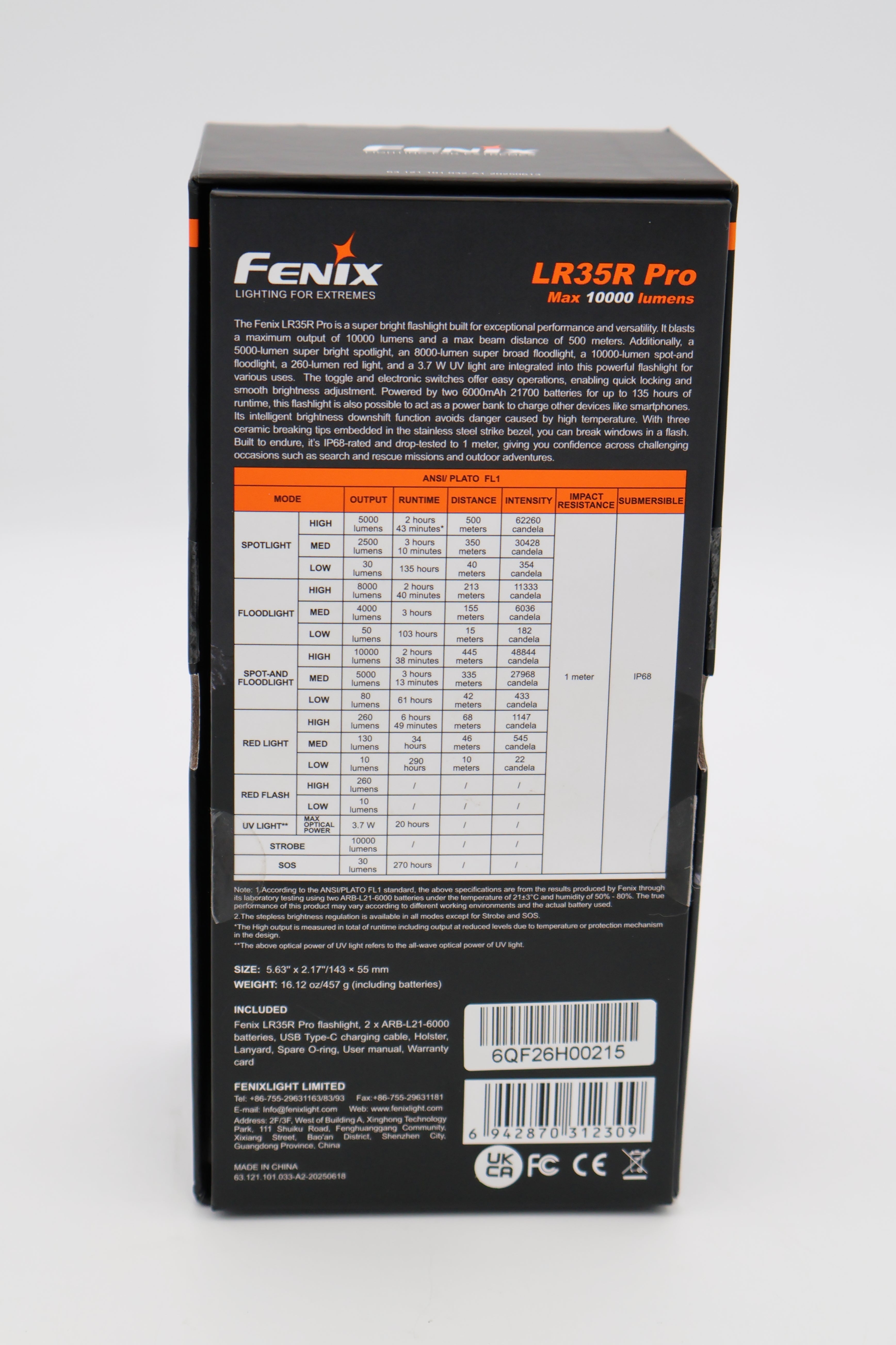 Fenix LR35R Pro Searchlight (Open Box)
