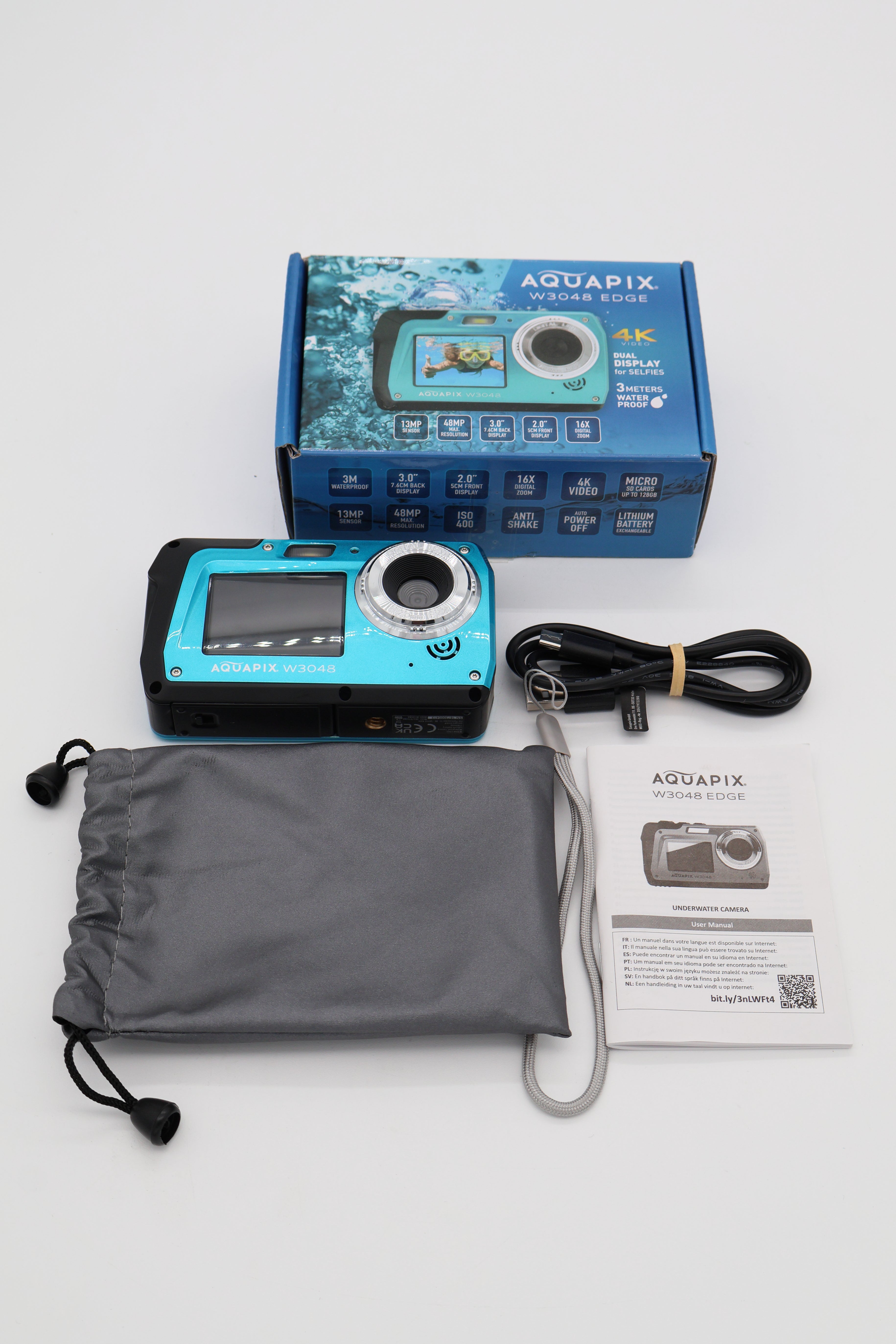 Easypix Aquapix W3048 Edge iceblue (Cert Refurb)