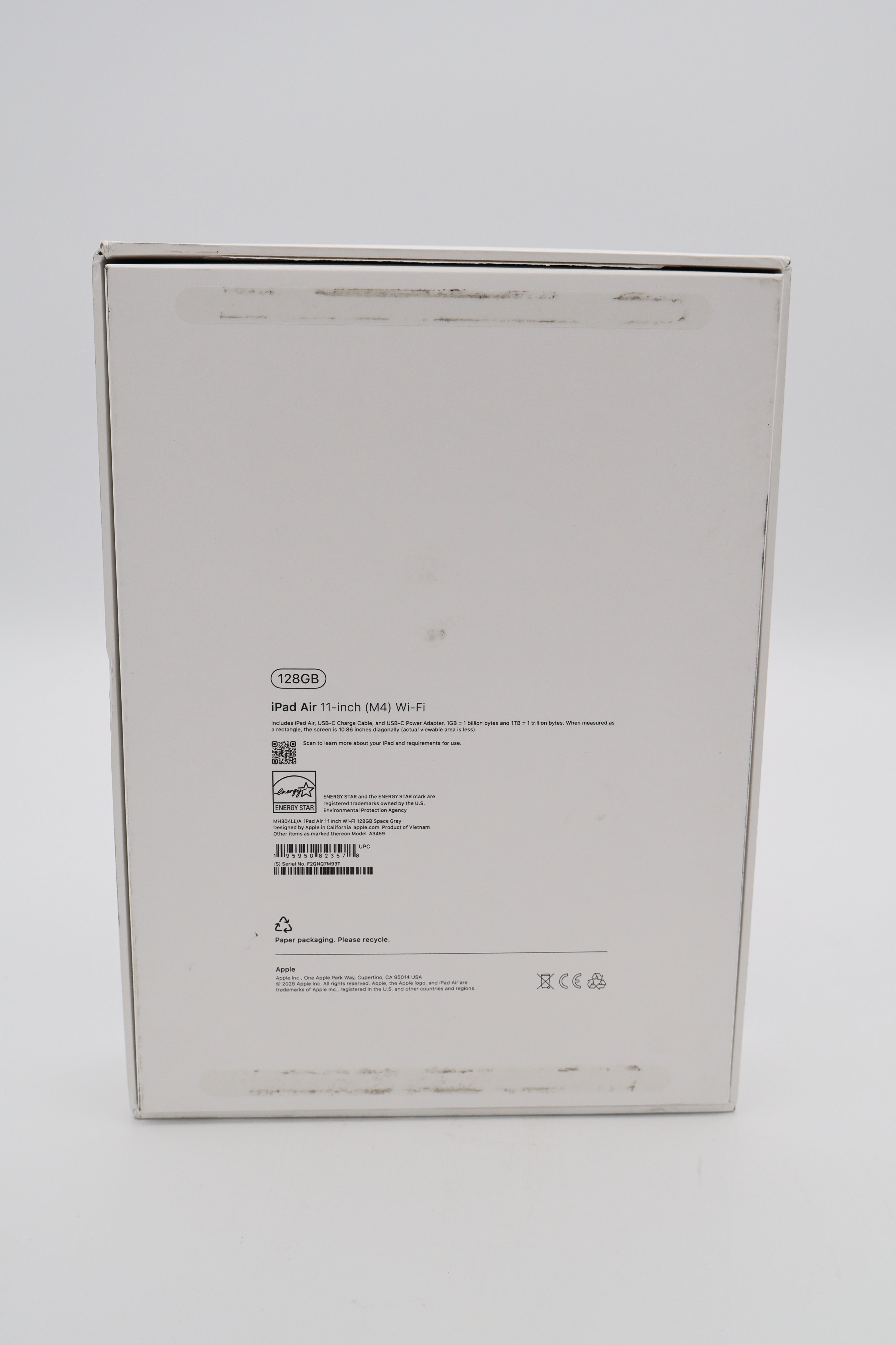 Apple iPad Air (M4) 11 Inch Wifi 128GB Space Grey (Open Box)