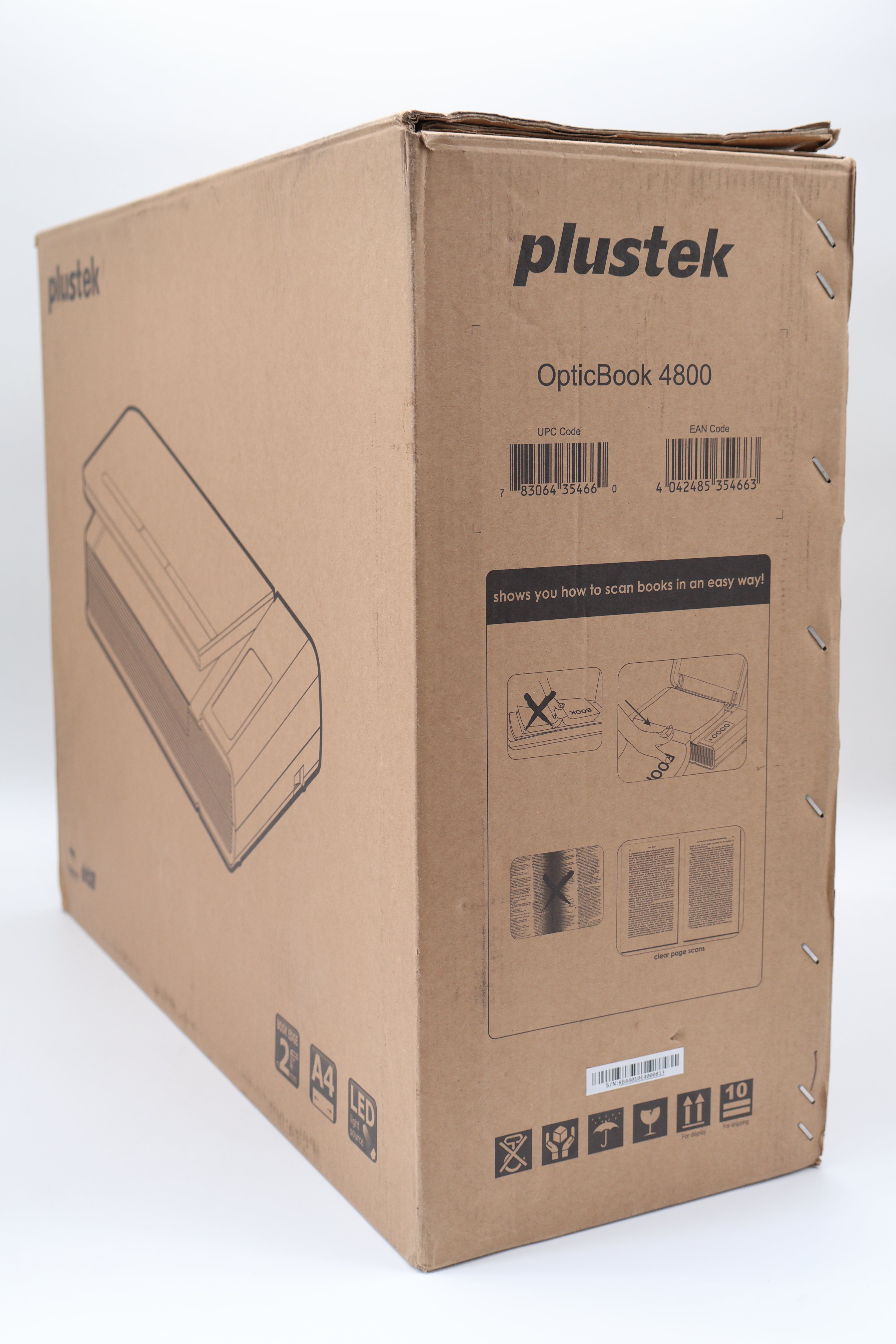 Plustek Opticbook 4800 Book Scanner (Cert Refurb)