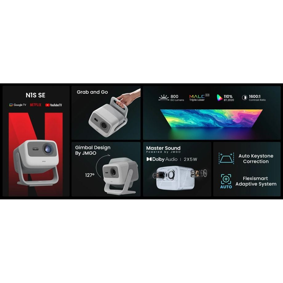 JMGO N1S SE Full HD Laser Home Theatre Projector