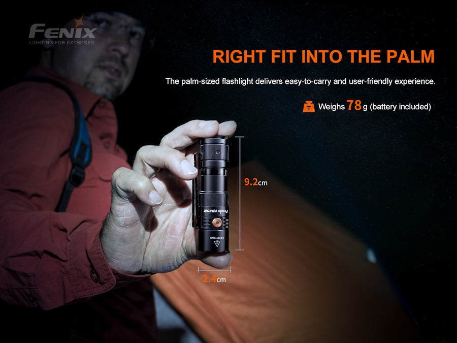 Fenix PD25R Black (Open Box)