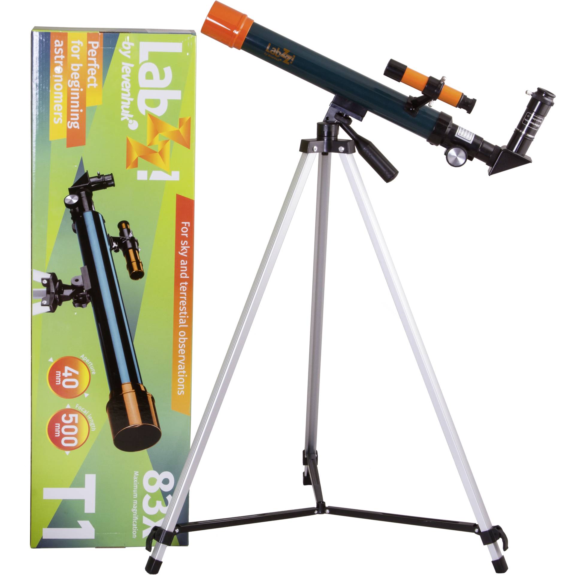 Levenhuk Lab ZZT1 Childrens Beginner Refractor Telescope