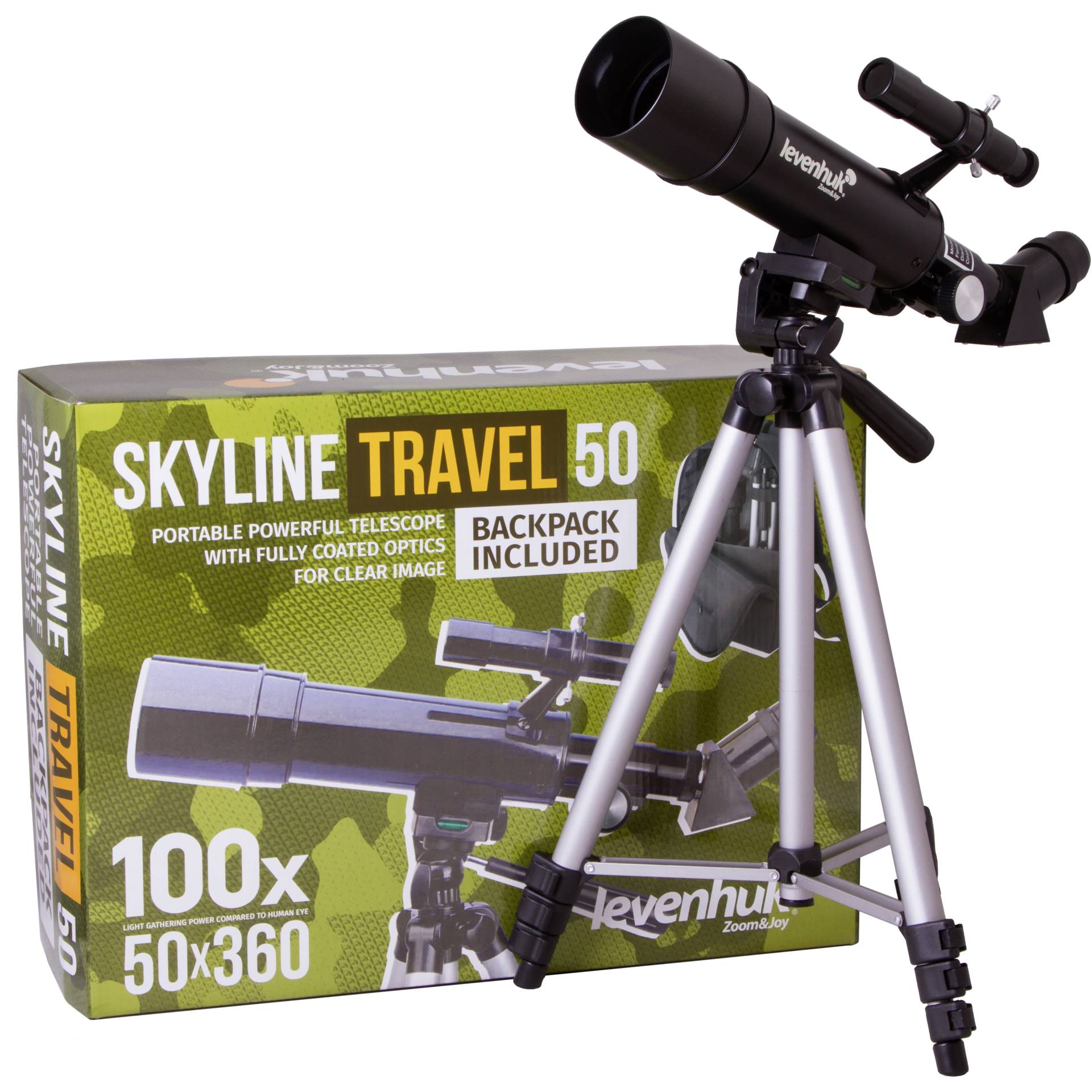 Levenhuk Skyline Travel 50 Beginner Telescope