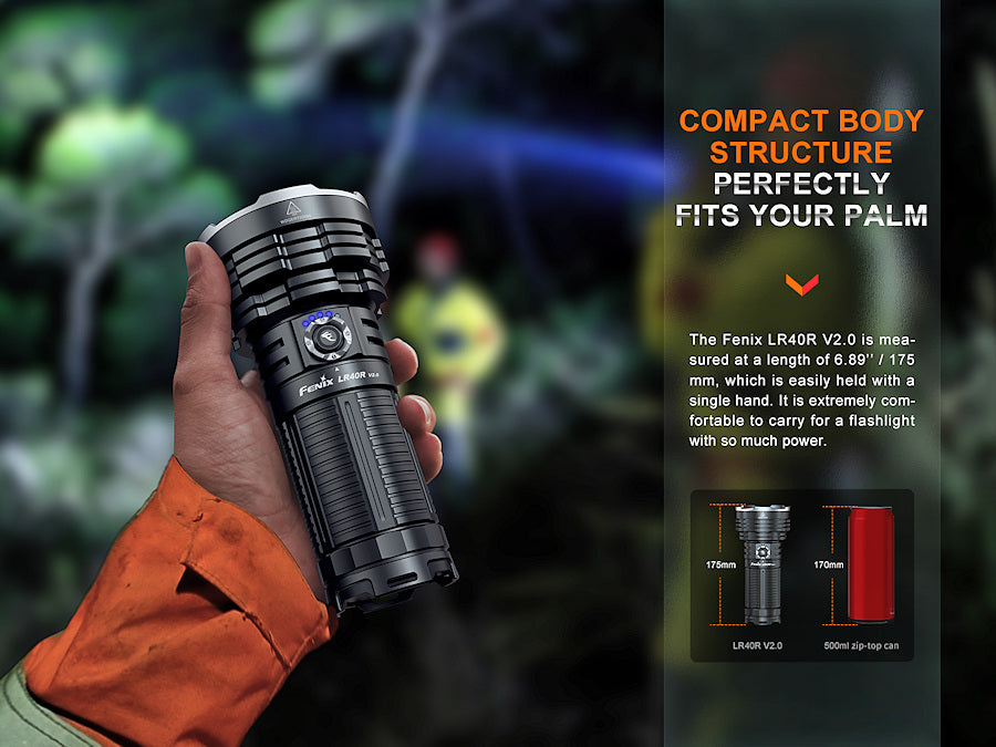 Fenix LR40R v2.0 15000 Lumen Rechargeable Searchlight