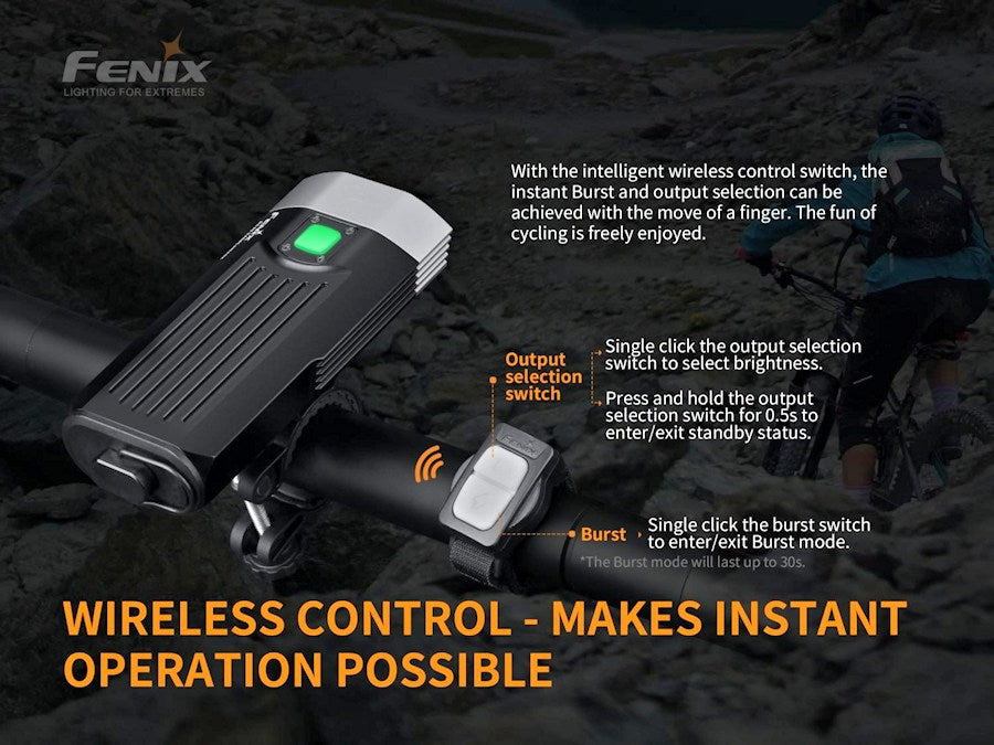 Fenix BC30 V2.0 Bike Light With Free BC05R V2.0 Rear Light