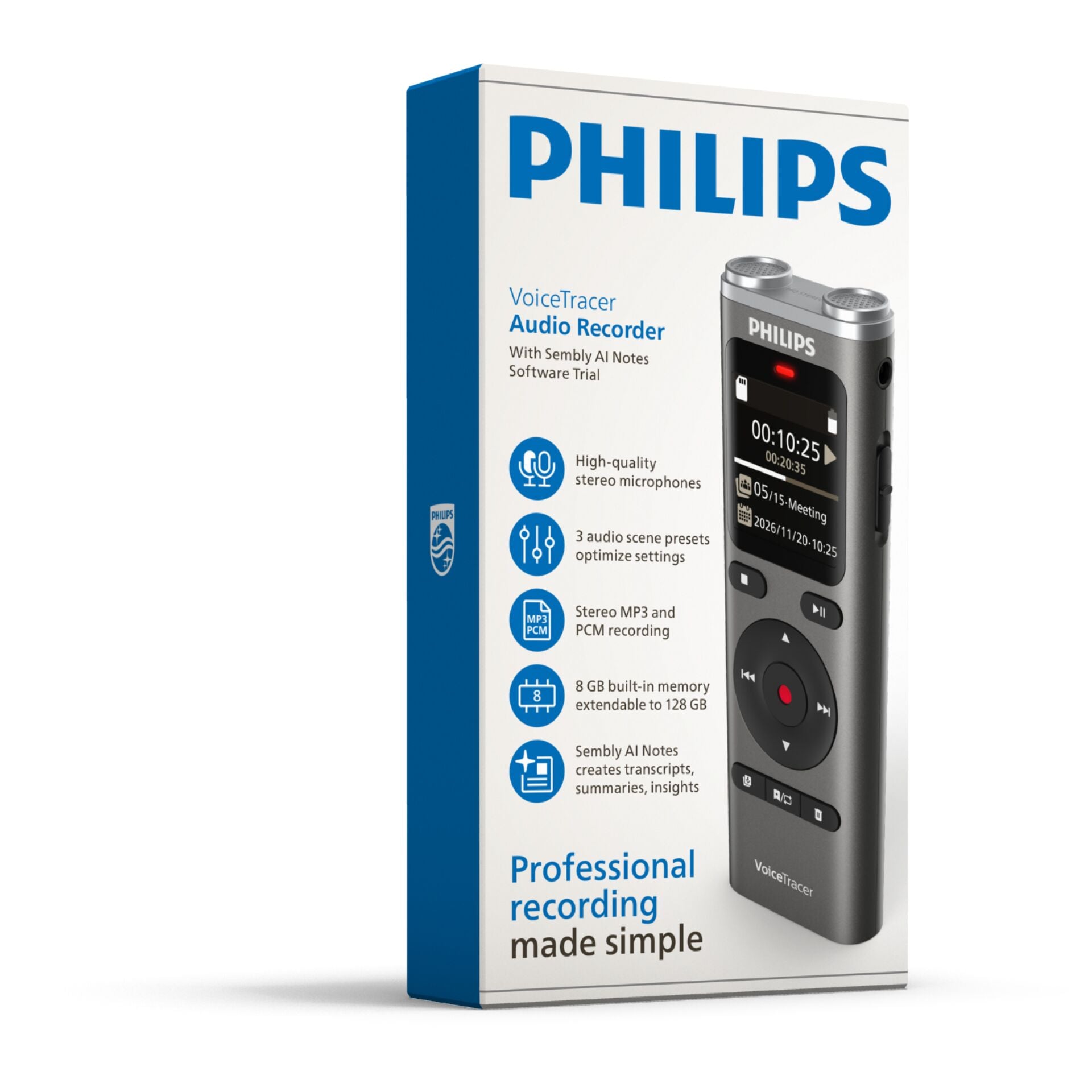 Philips DVT2075 Digital Voice Recorder
