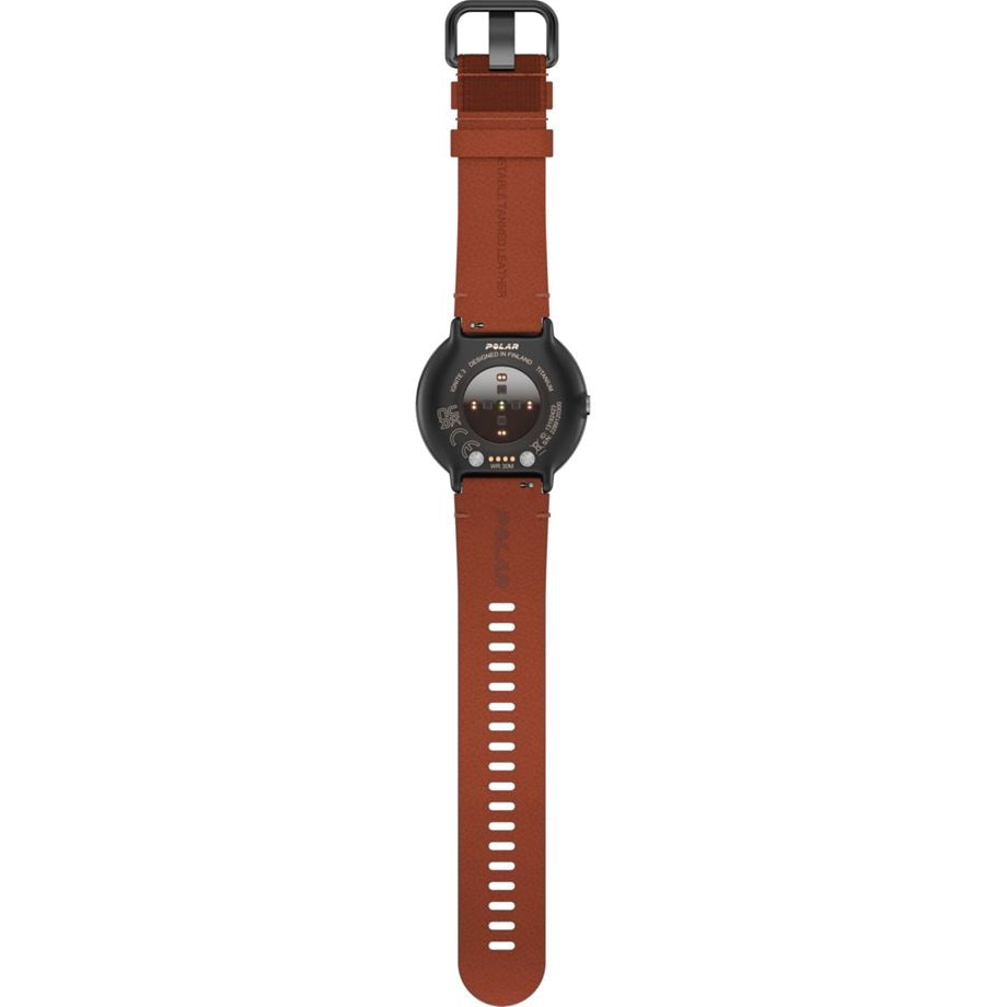 Polar Ignite 3 Titanium - Leather/Silicone Band