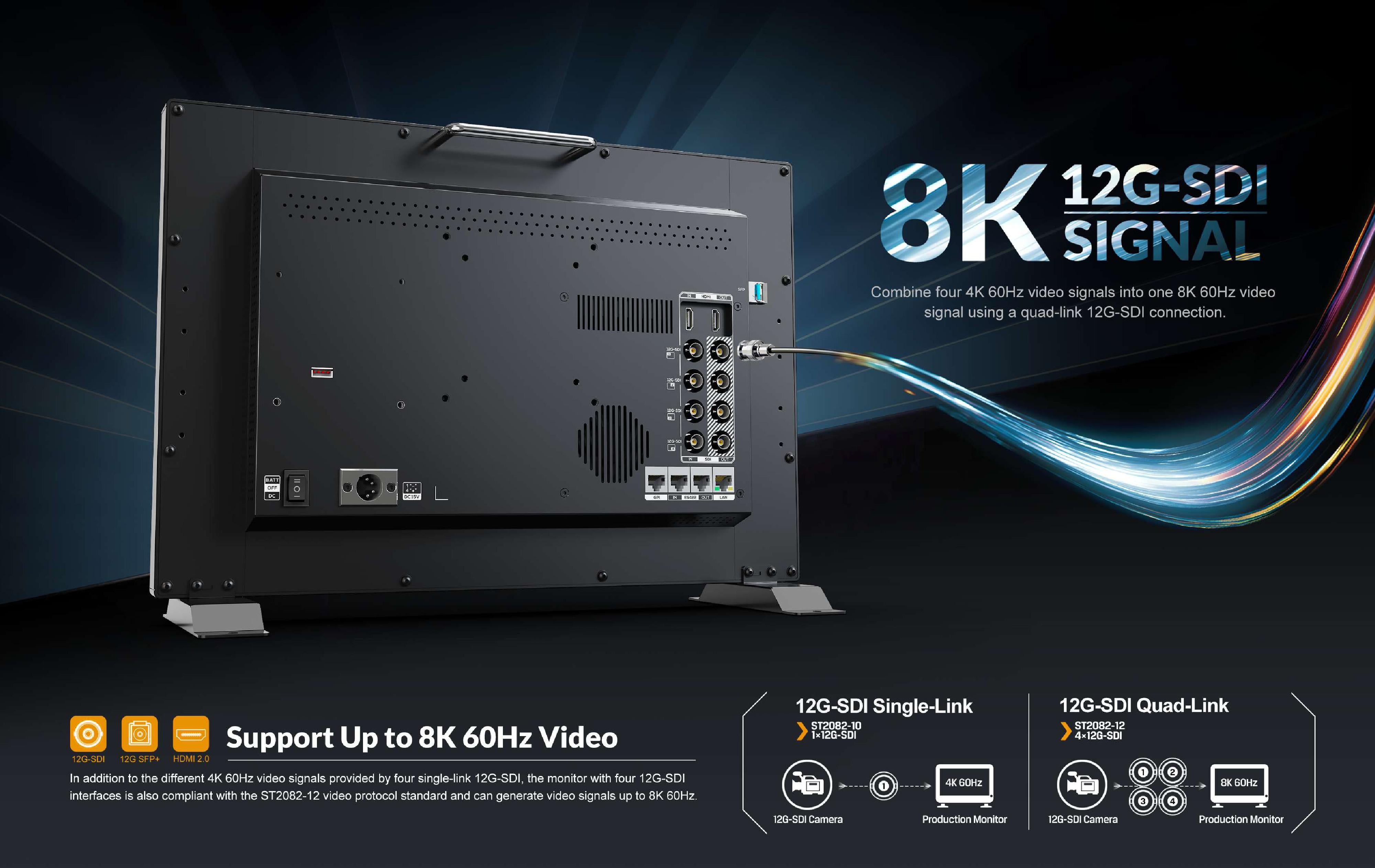 Lilliput Q28-8K - 28" 8K 12G-SDI Production Monitor