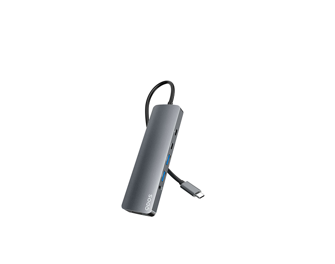 QDOS Powerlink Mini 6in1 USB-C Hub