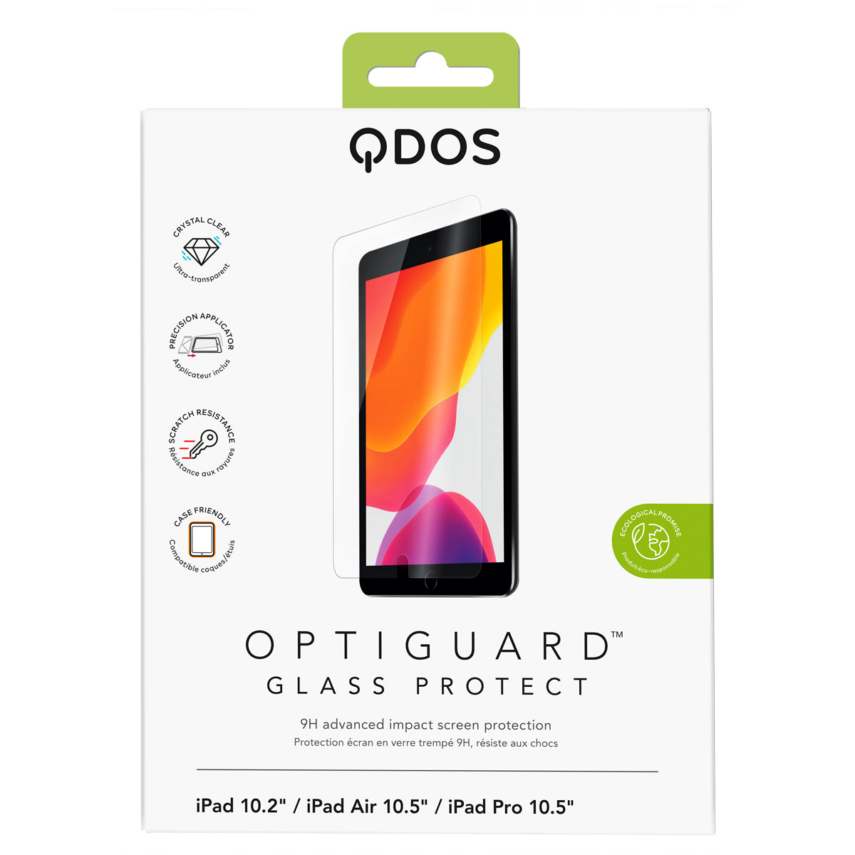 QDOS OptiGuard Glass Protect  (for iPad 10.2''/Air 10.5''/Pro 10.5'')