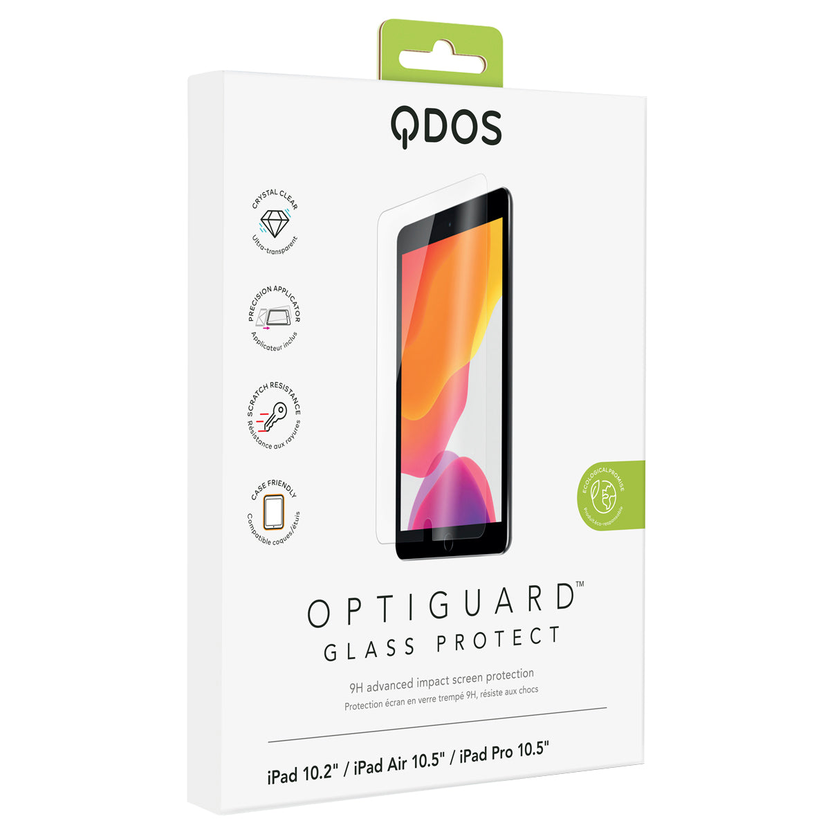 QDOS OptiGuard Glass Protect  (for iPad 10.2''/Air 10.5''/Pro 10.5'')