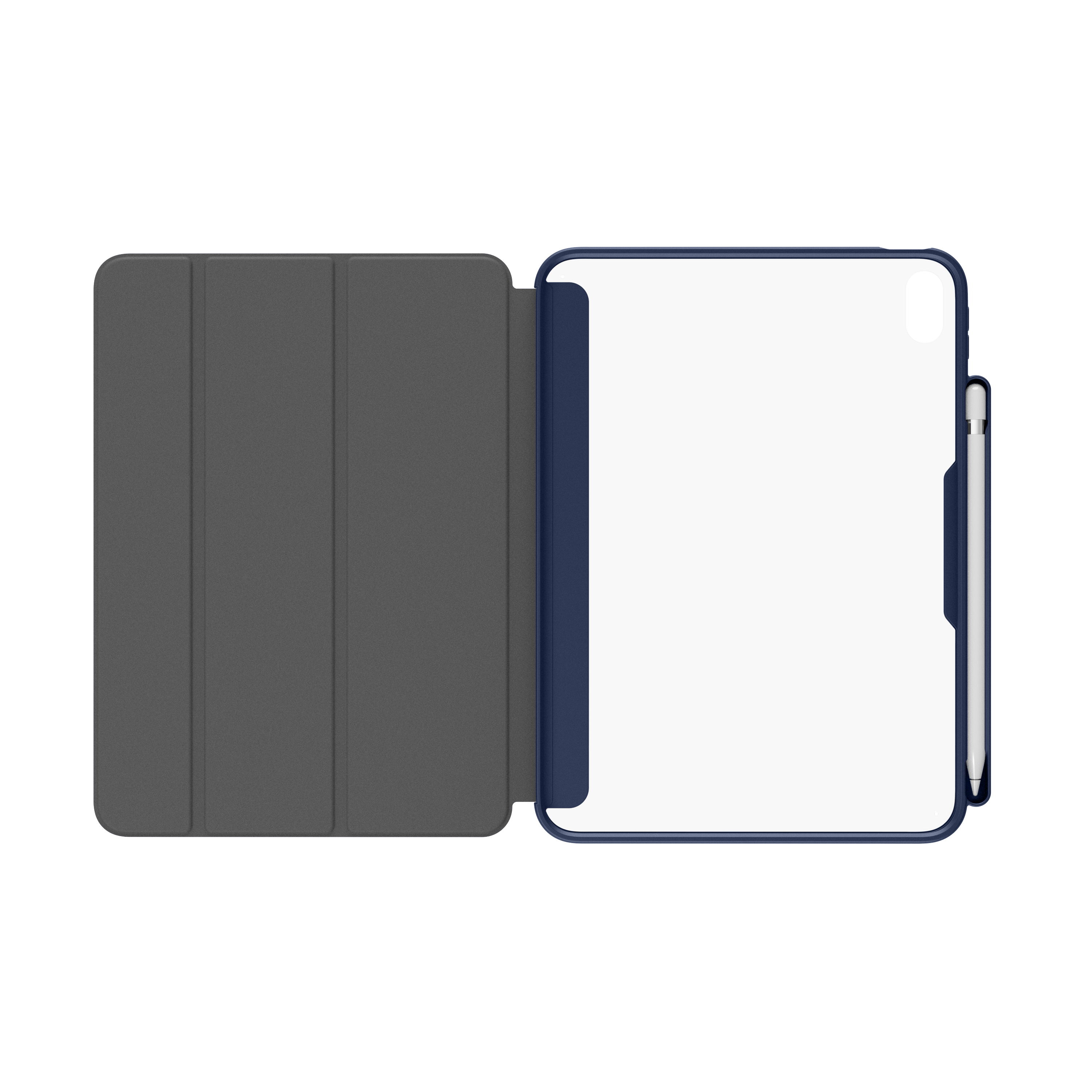 QDOS Clear Blue Case + Apple Pencil Pro Bundle (iPad A16)