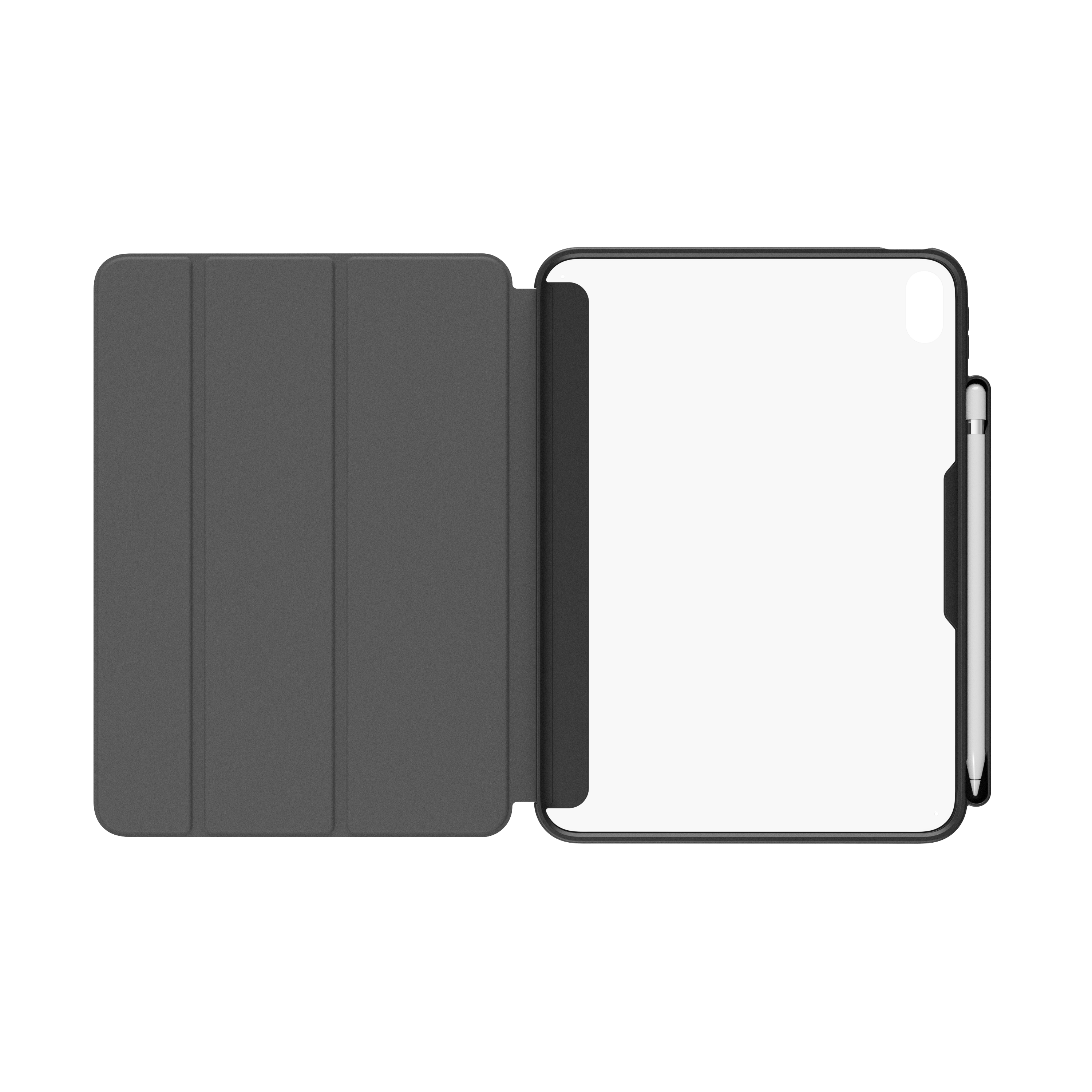 QDOS Clear Grey Case + Apple Pencil Pro Bundle (iPad A16)