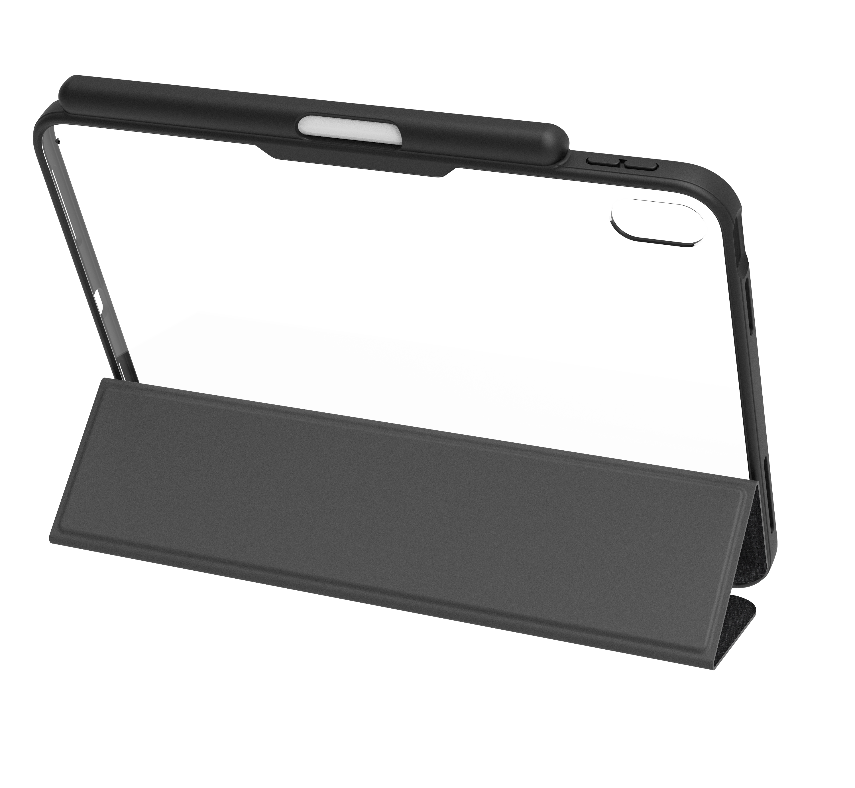 QDOS Clear Grey Case + Apple Pencil Pro Bundle (iPad A16)