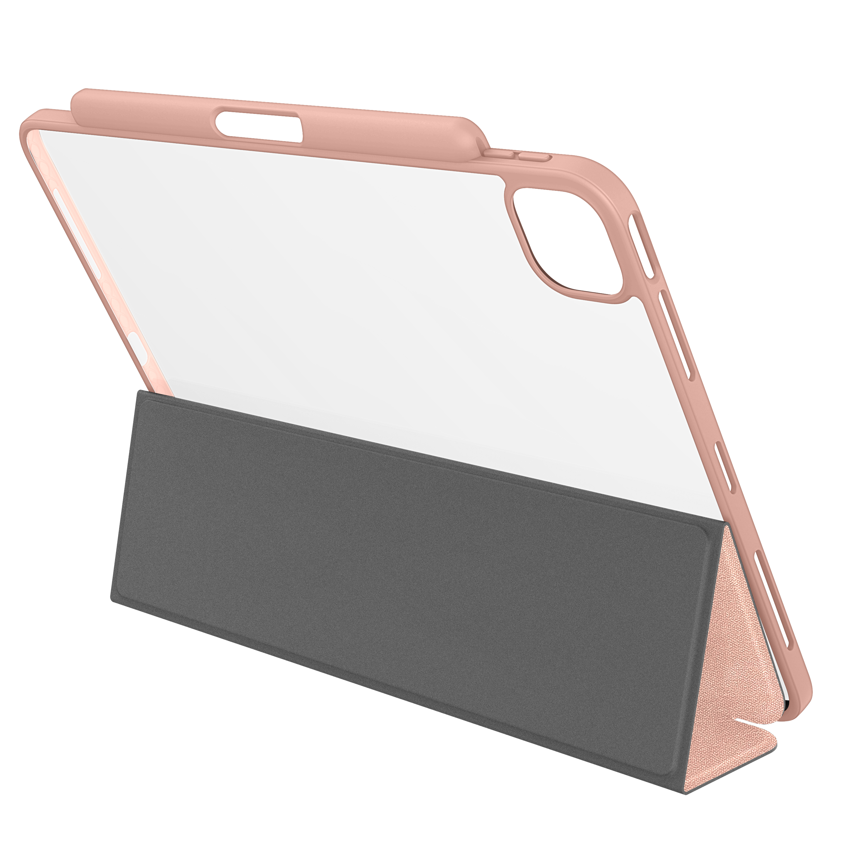 QDOS Clear Pink Case + HDEW Flow Stylus Bundle (iPad Air 11")