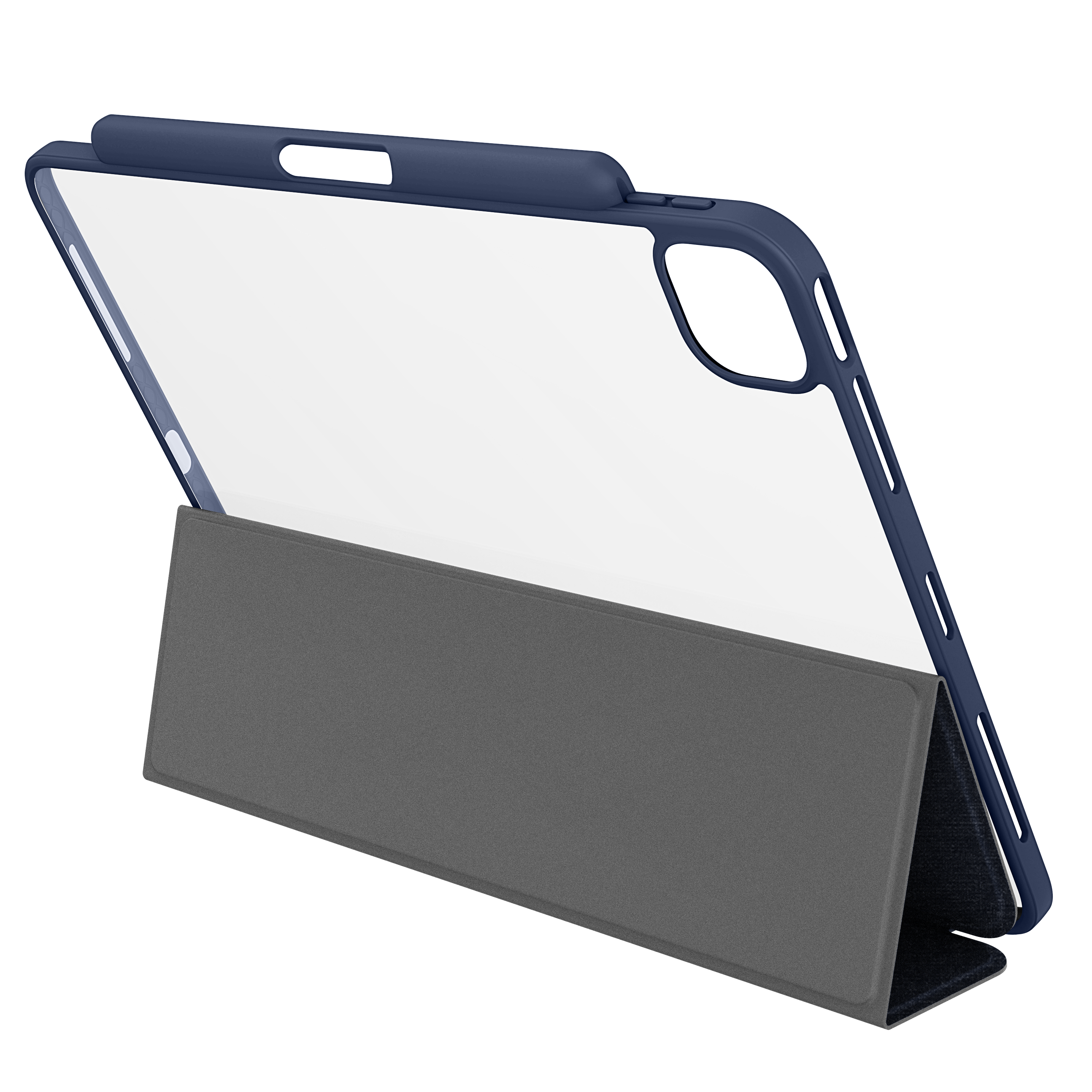 QDOS Clear Blue Case + HDEW Flow Stylus Bundle (iPad Air 11")