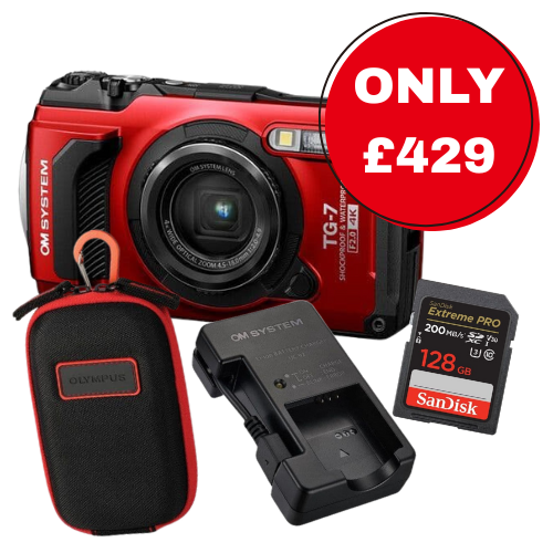 OM System Tough TG-7 Starter Kit (Red)