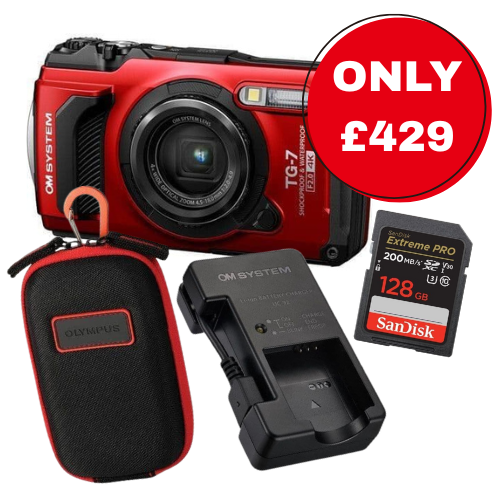 OM System Tough TG-7 Starter Kit (Red)