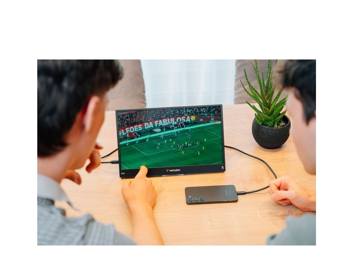 Verbatim Portable Touch Monitor 14 inch powerbank Light Series