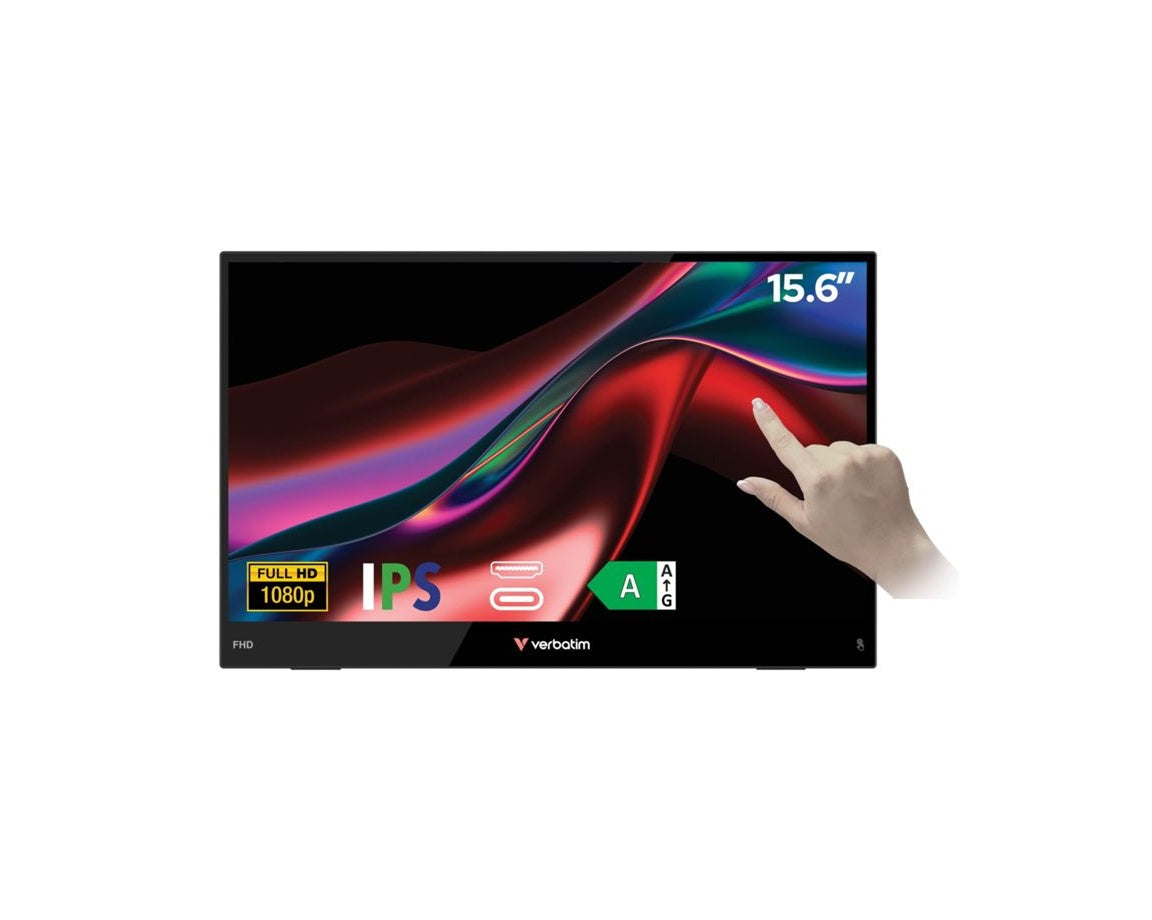 Verbatim PMT-15 Touch Monitor 15.6 inch Light Series