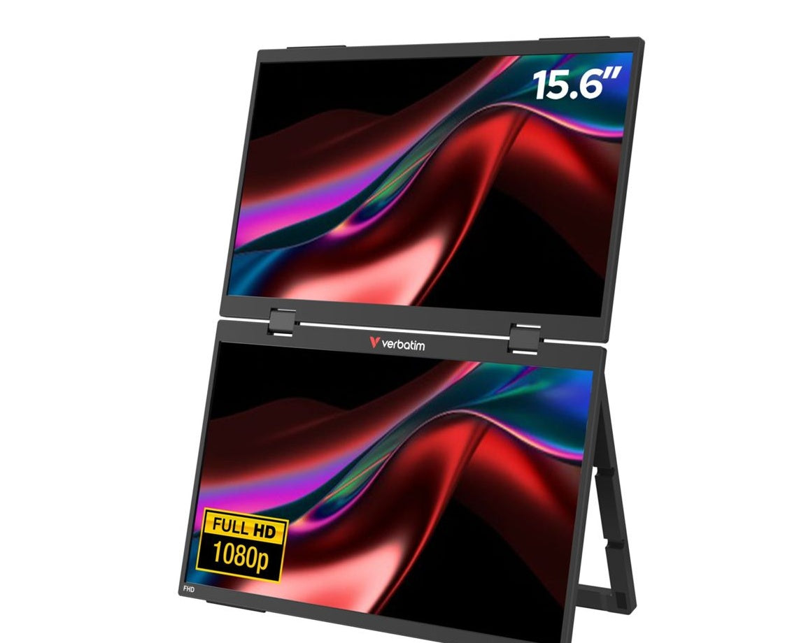 Verbatim Portable 15.6 inch Dual Monitor