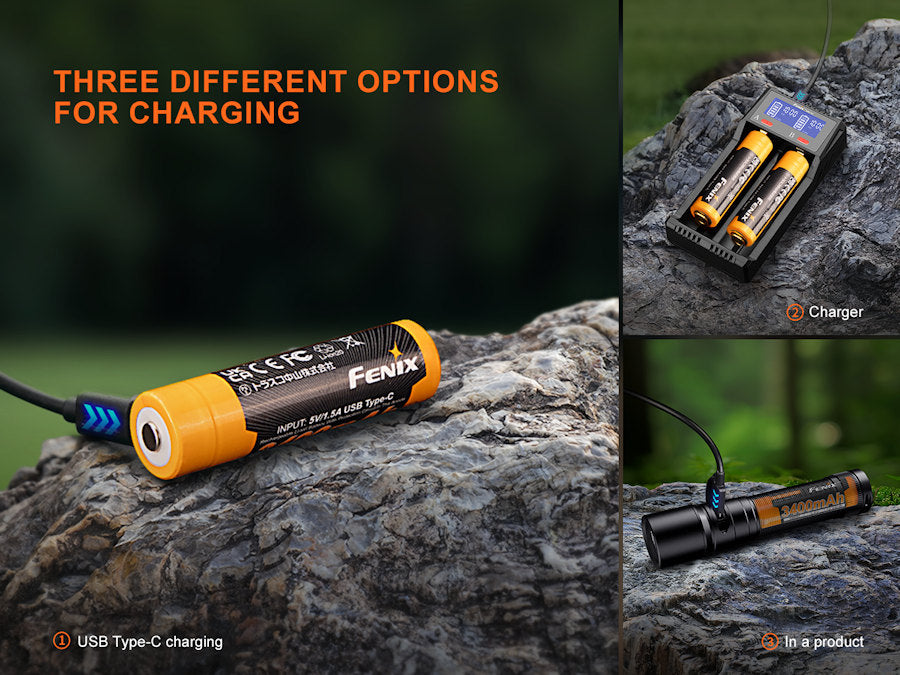 Fenix ARB-L18-3400U v3 USB-C 18650 Battery