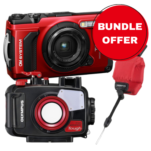 OM System Tough TG-7 Underwater Bundle (Red)