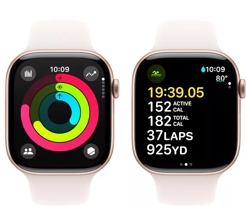 Apple Watch 10 46mm Light Blush Sport Band M/L MWWU3