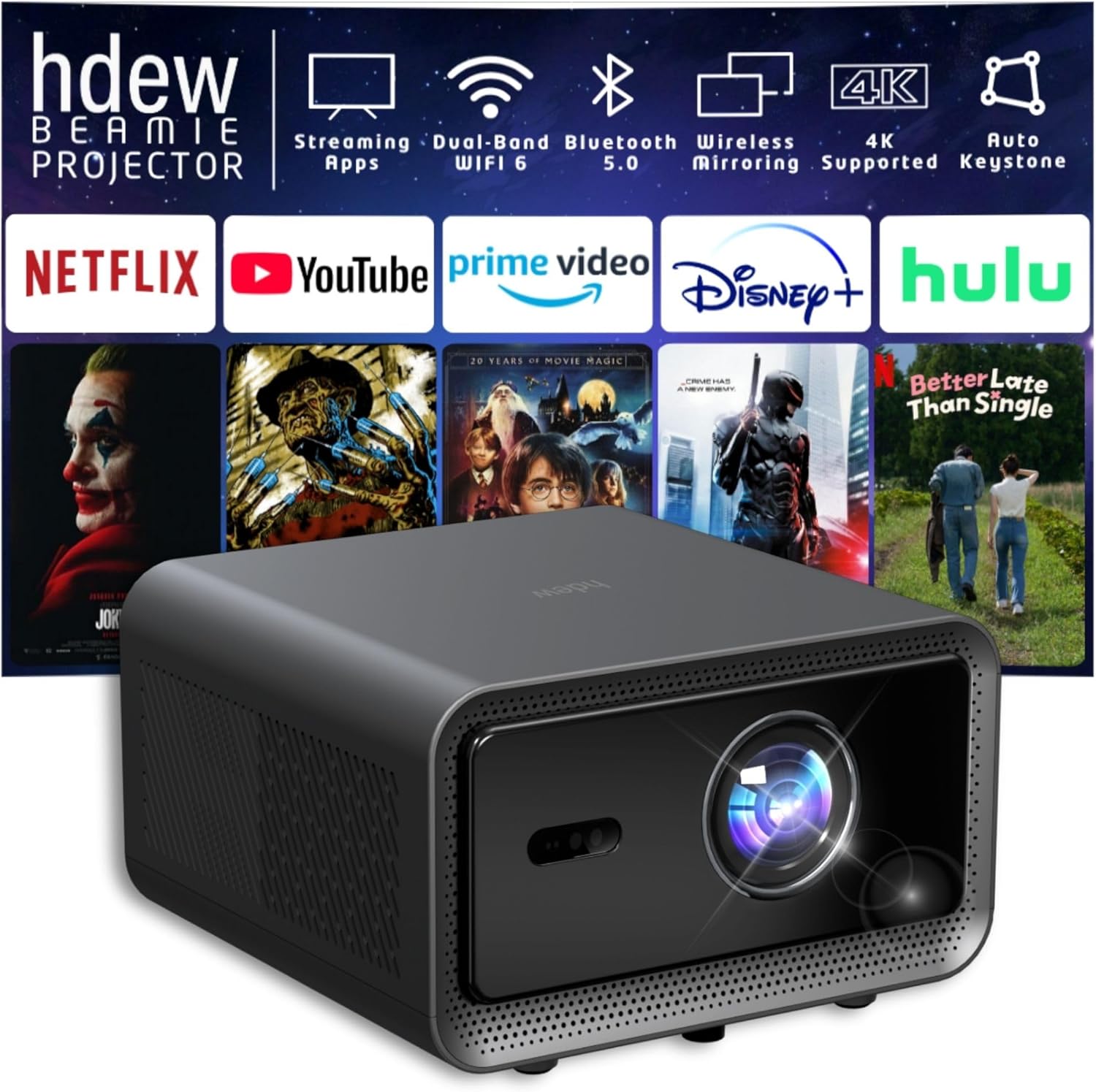 HDEW Beamie Mini Projector