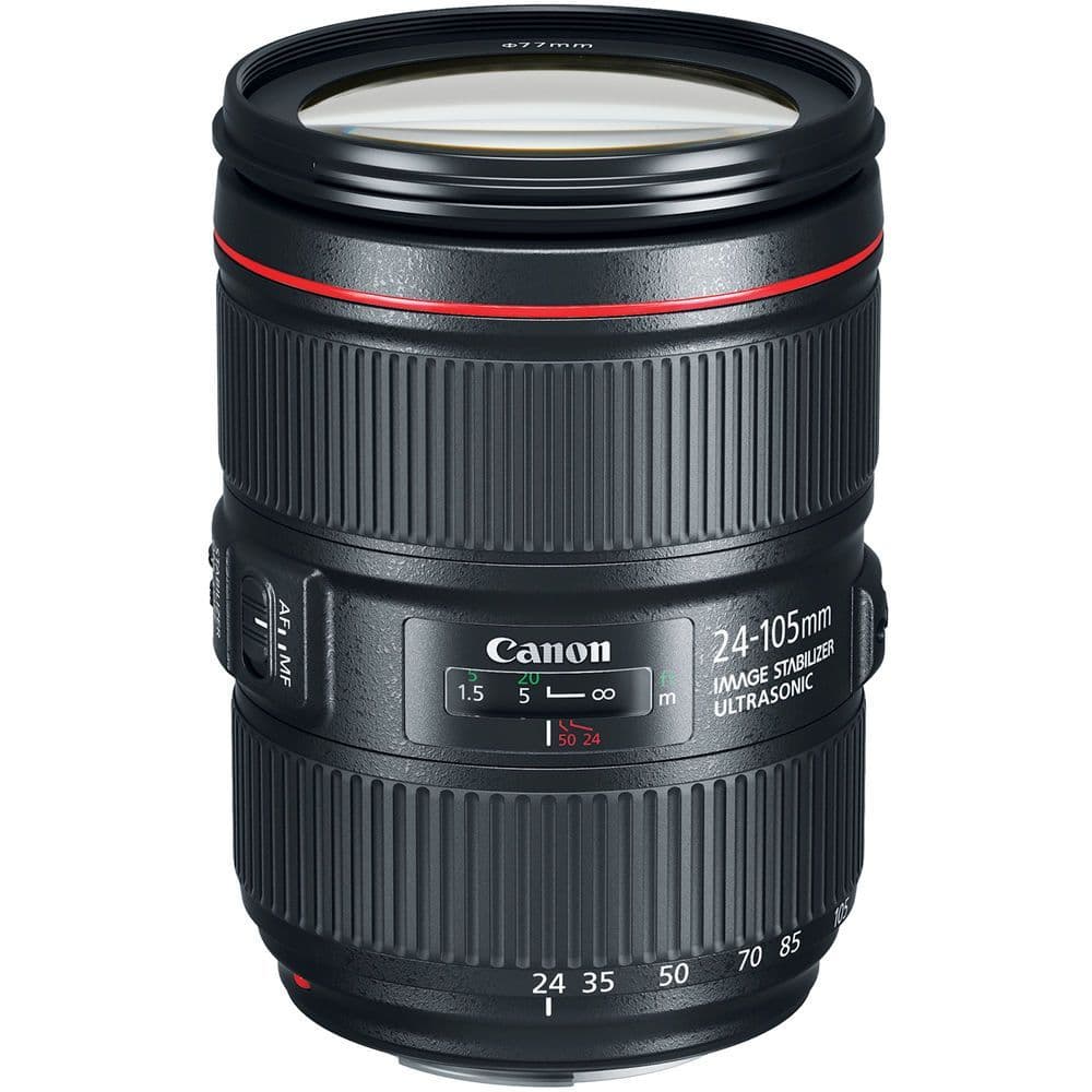 Canon EF 24-105mm F4L IS II USM + Hoya Filter and Cleaning Kit