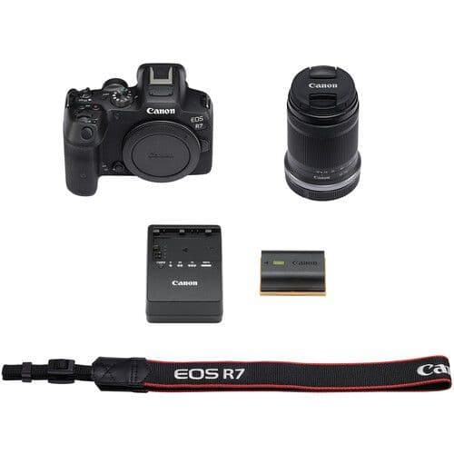 Canon EOS R7 kit (18-150mm) with adapter