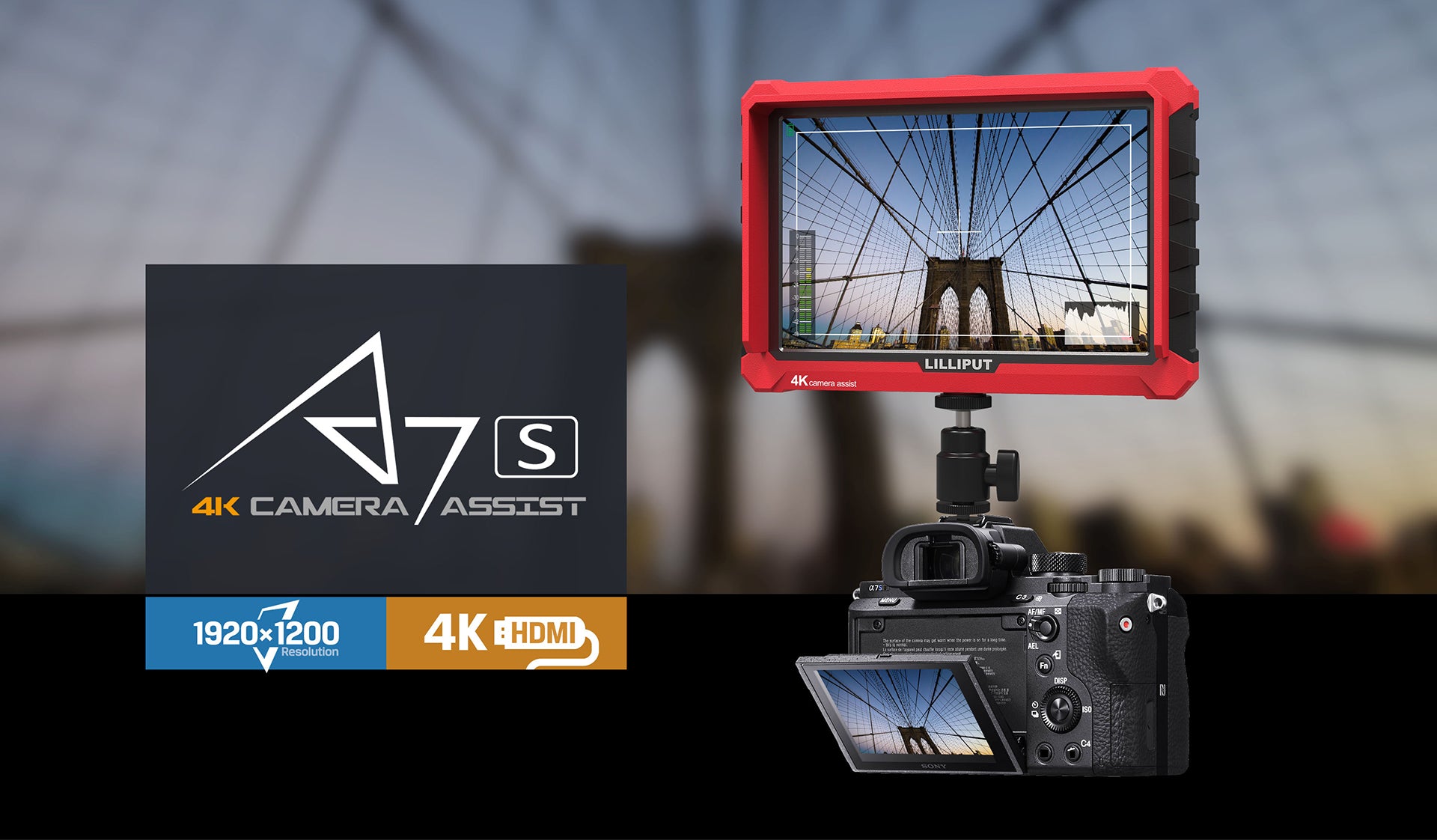 Lilliput A7s - 7" 4K HDMI Field Monitor