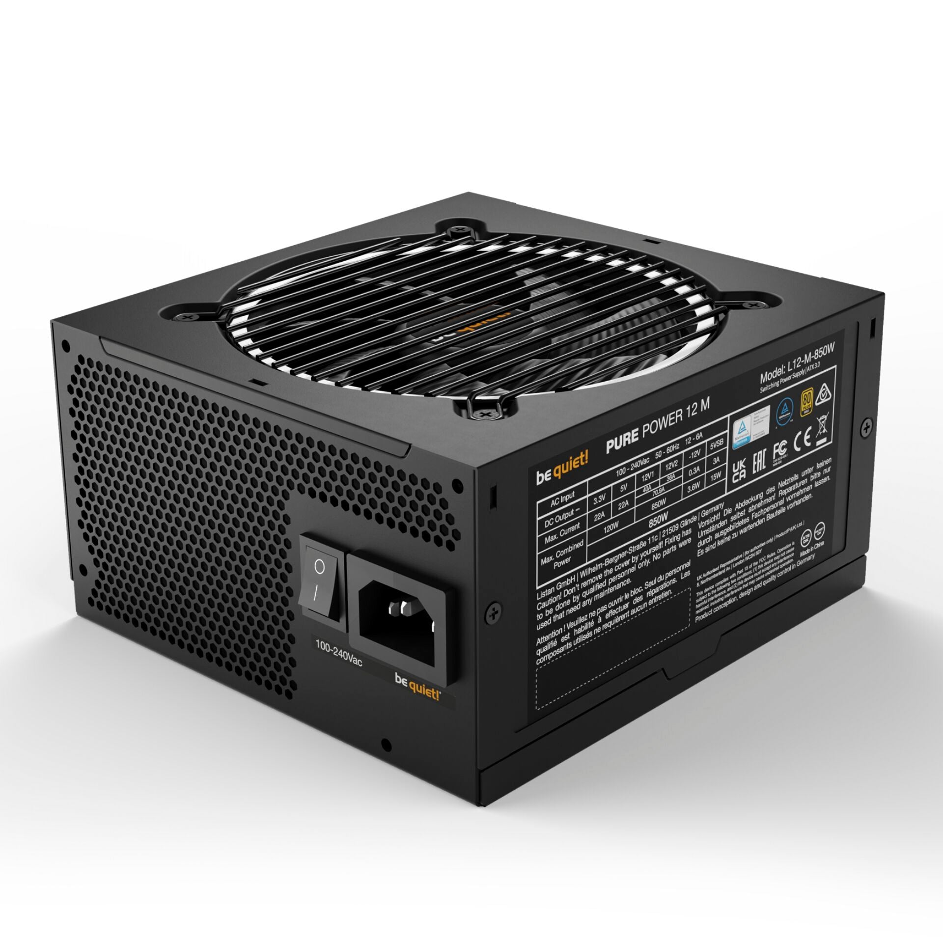 be quiet! Pure Power 12 M 850W Power Supply