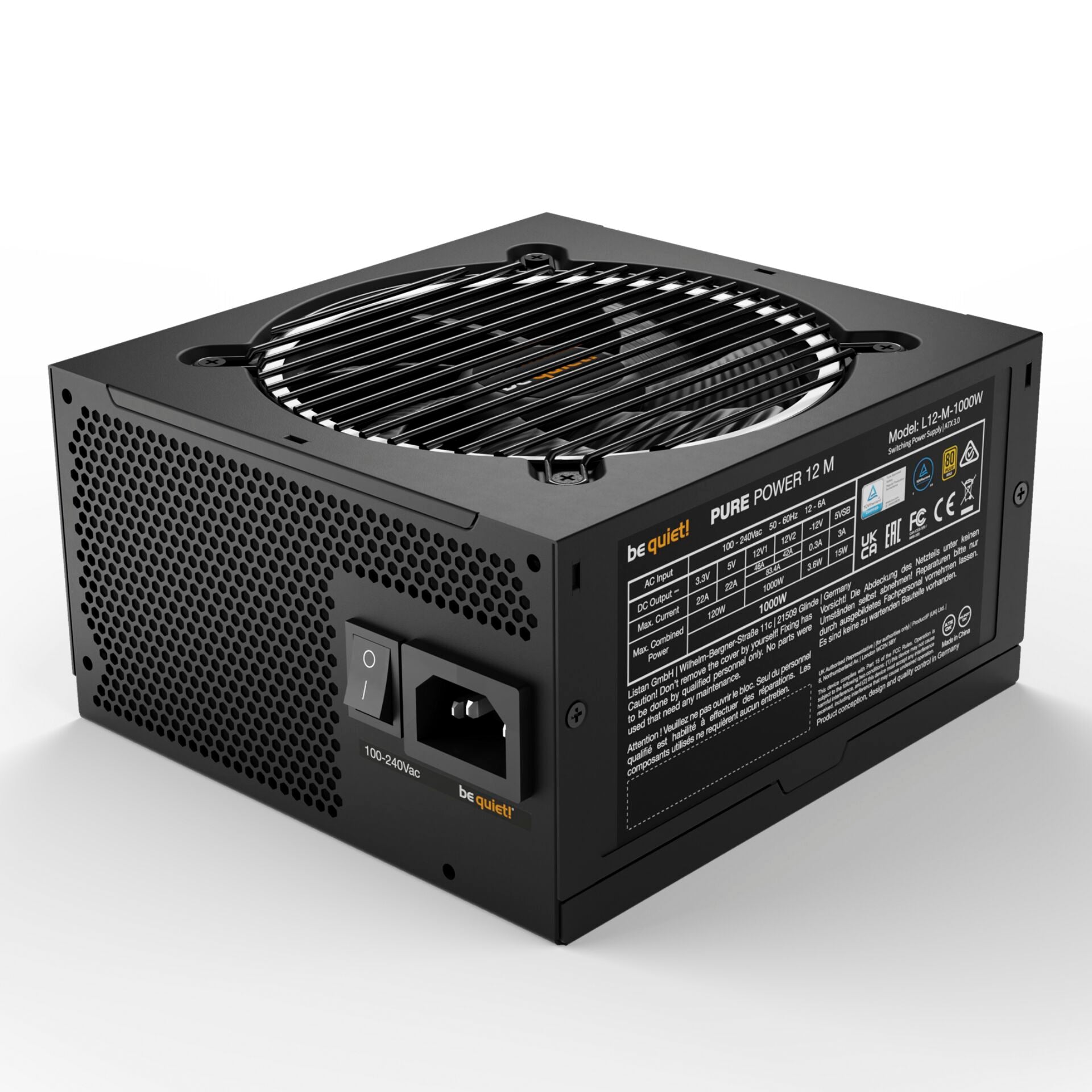 be quiet! Pure Power 12 M 1000W Power Supply