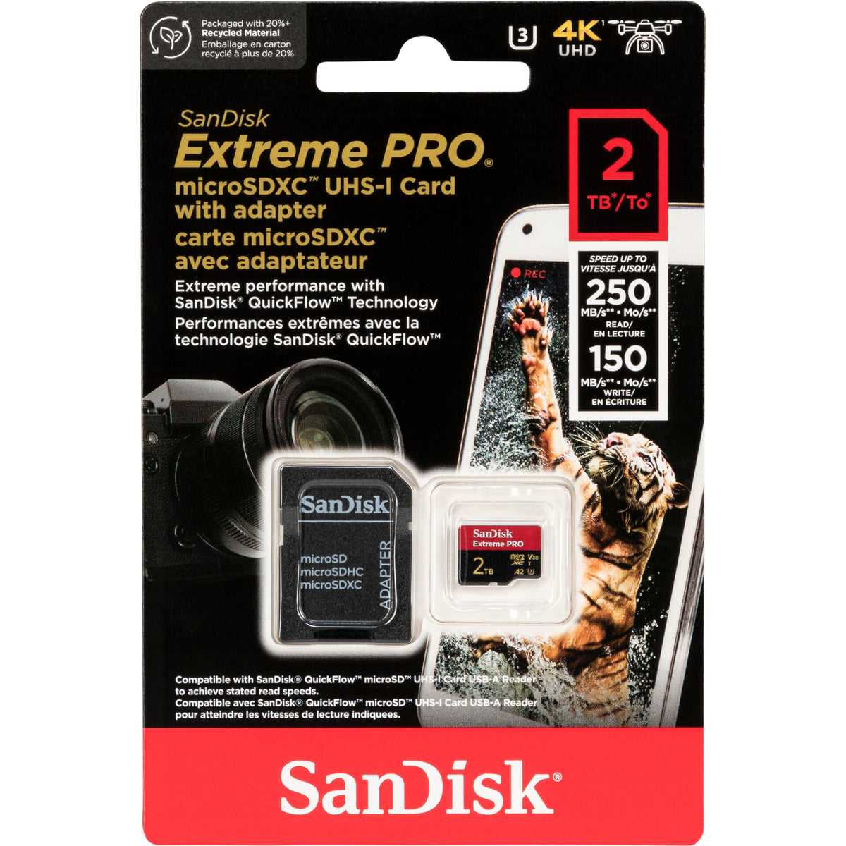 SanDisk microSDXC 2TB Extreme Pro A2 C10 V30 UHS-I U3 (Open Box)