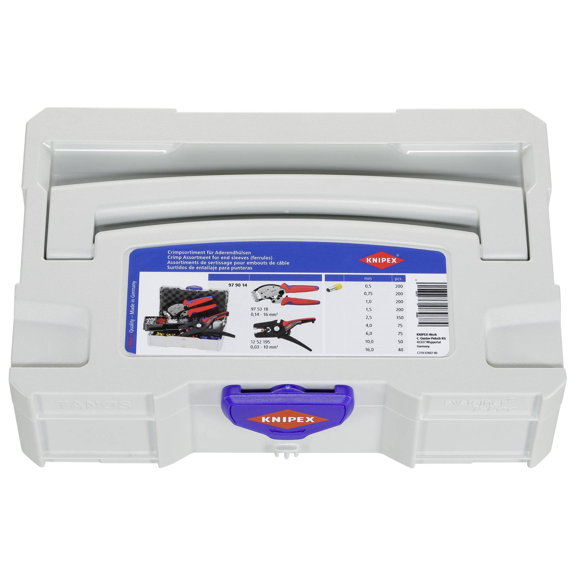 KNIPEX Crimp Assortments 1252195 + 975318