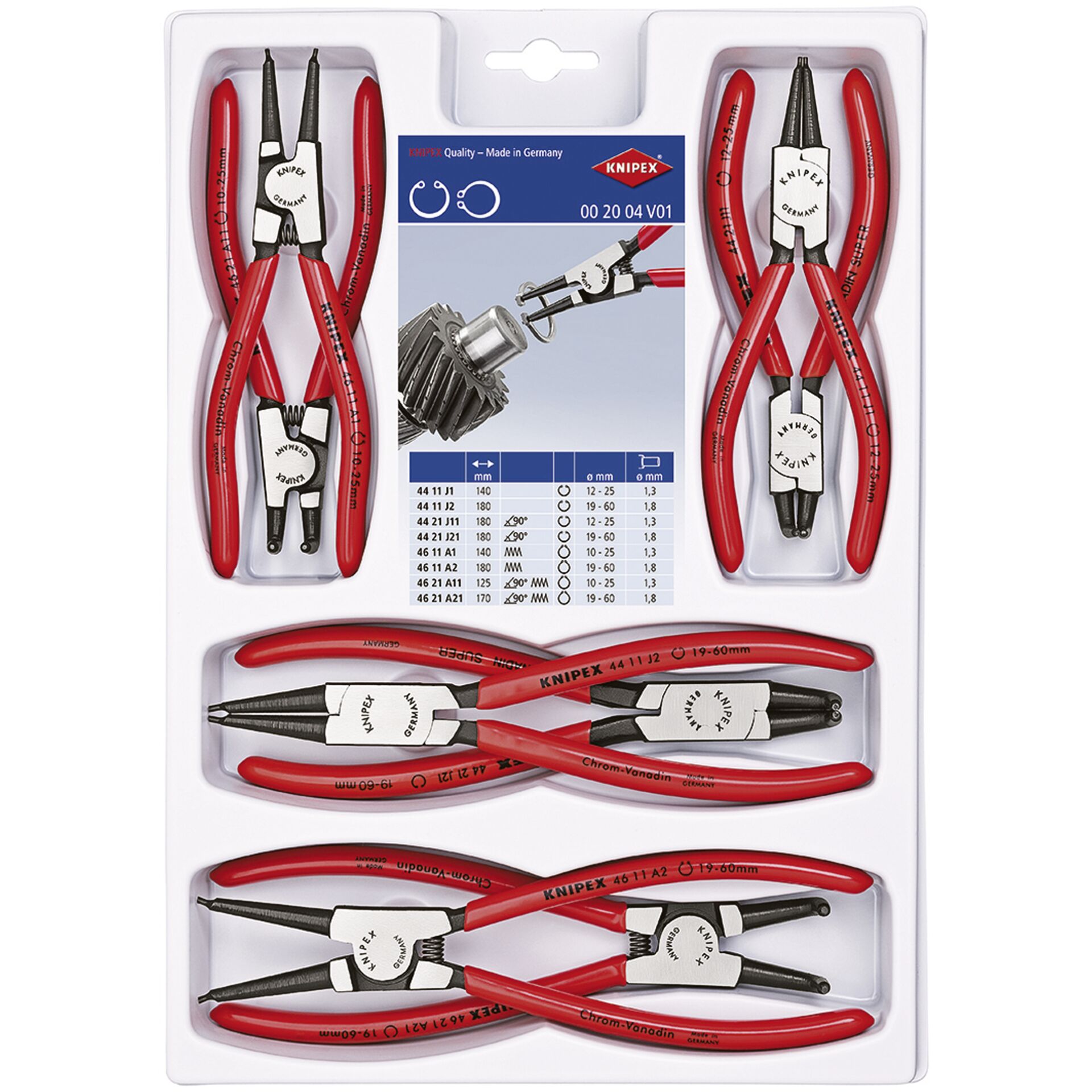 KNIPEX Precision Circlip Pliers Set