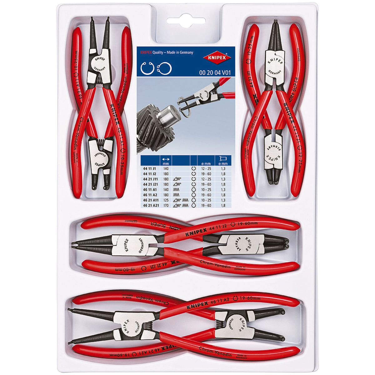 KNIPEX Precision Circlip Pliers Set