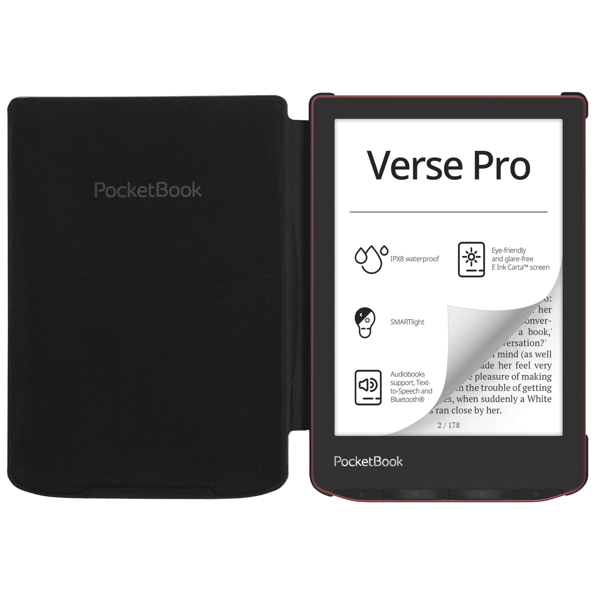 PocketBook Shell - Black Cover for Verse / Verse Pro